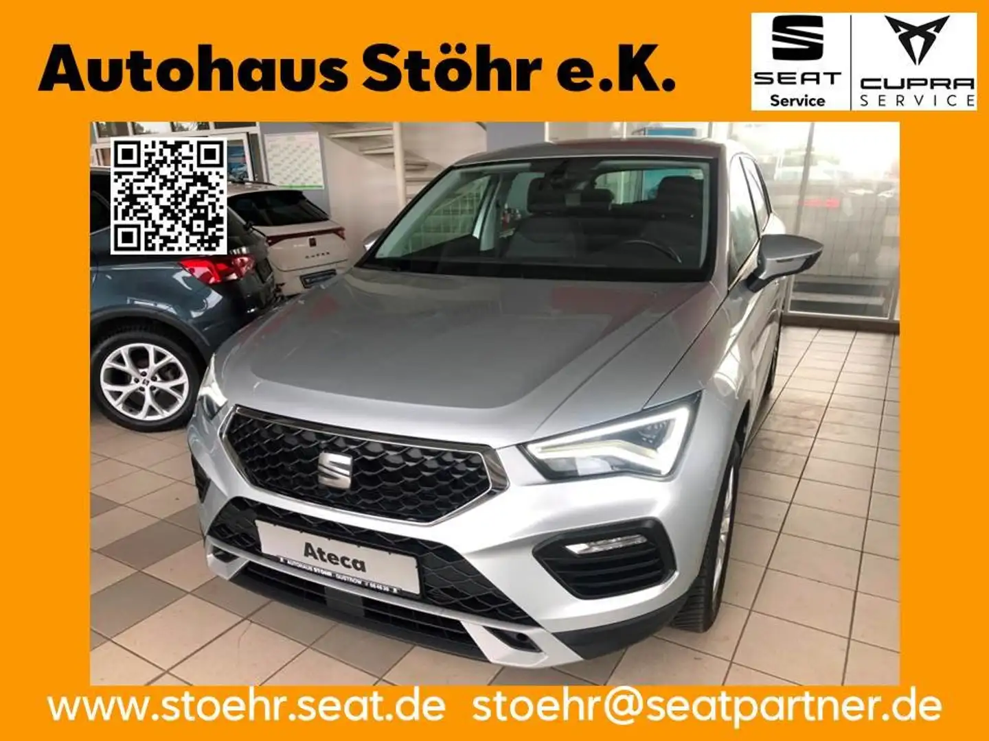 SEAT Ateca 1.5TSI Anhängerzug, Ganzjahresreifen, Navi Grau - 1