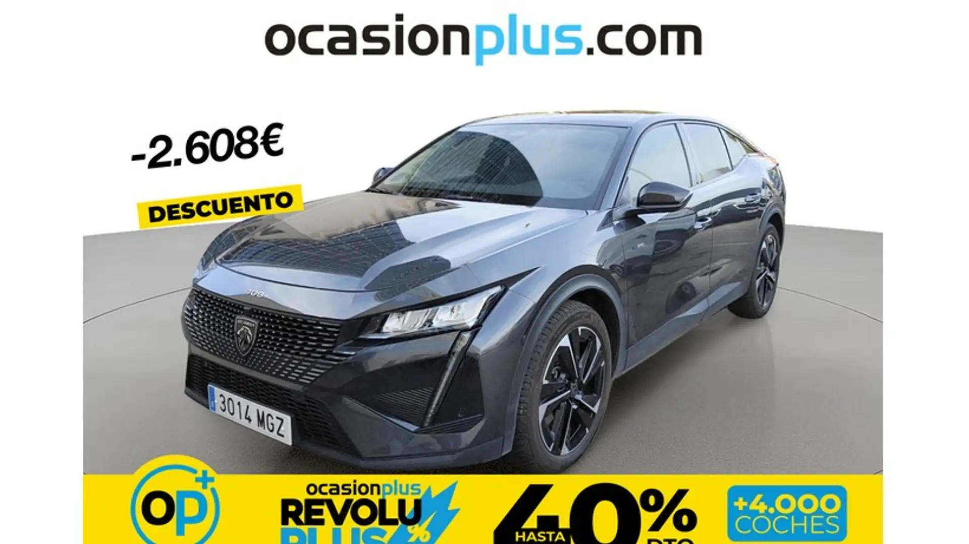 Peugeot 408 Hybrid 180 Allure Pack e-EAT8 Gris - 1