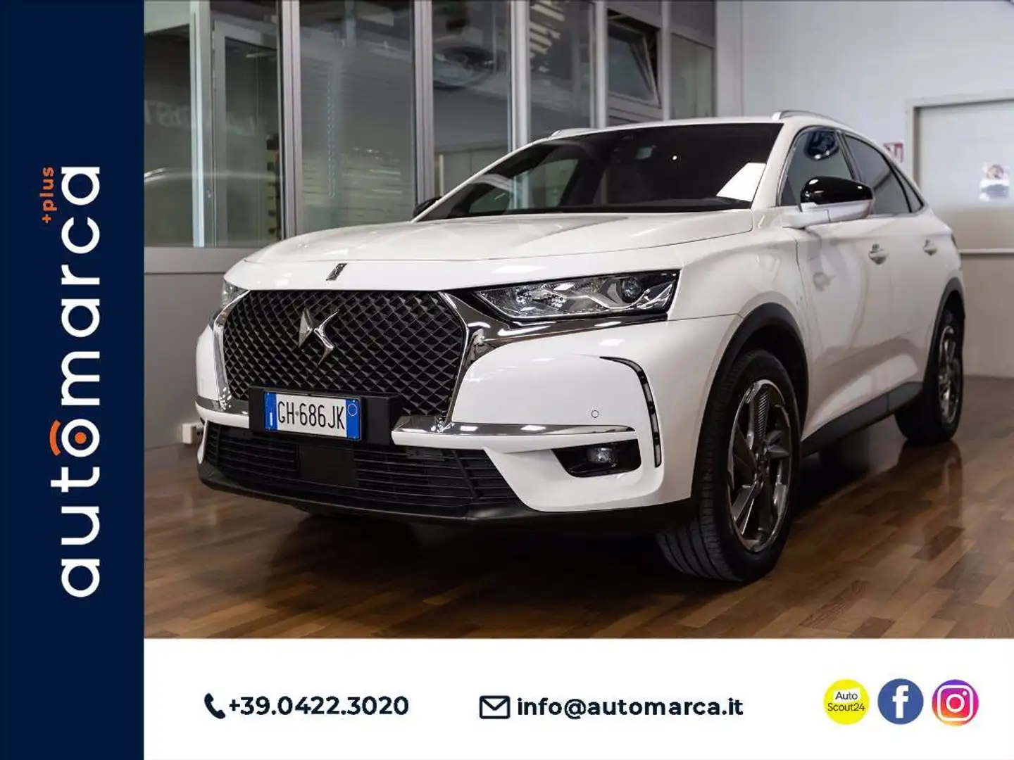DS Automobiles DS 7 Crossback DS7 Crossback 1.5 bluehdi Business 130cv auto Білий - 1