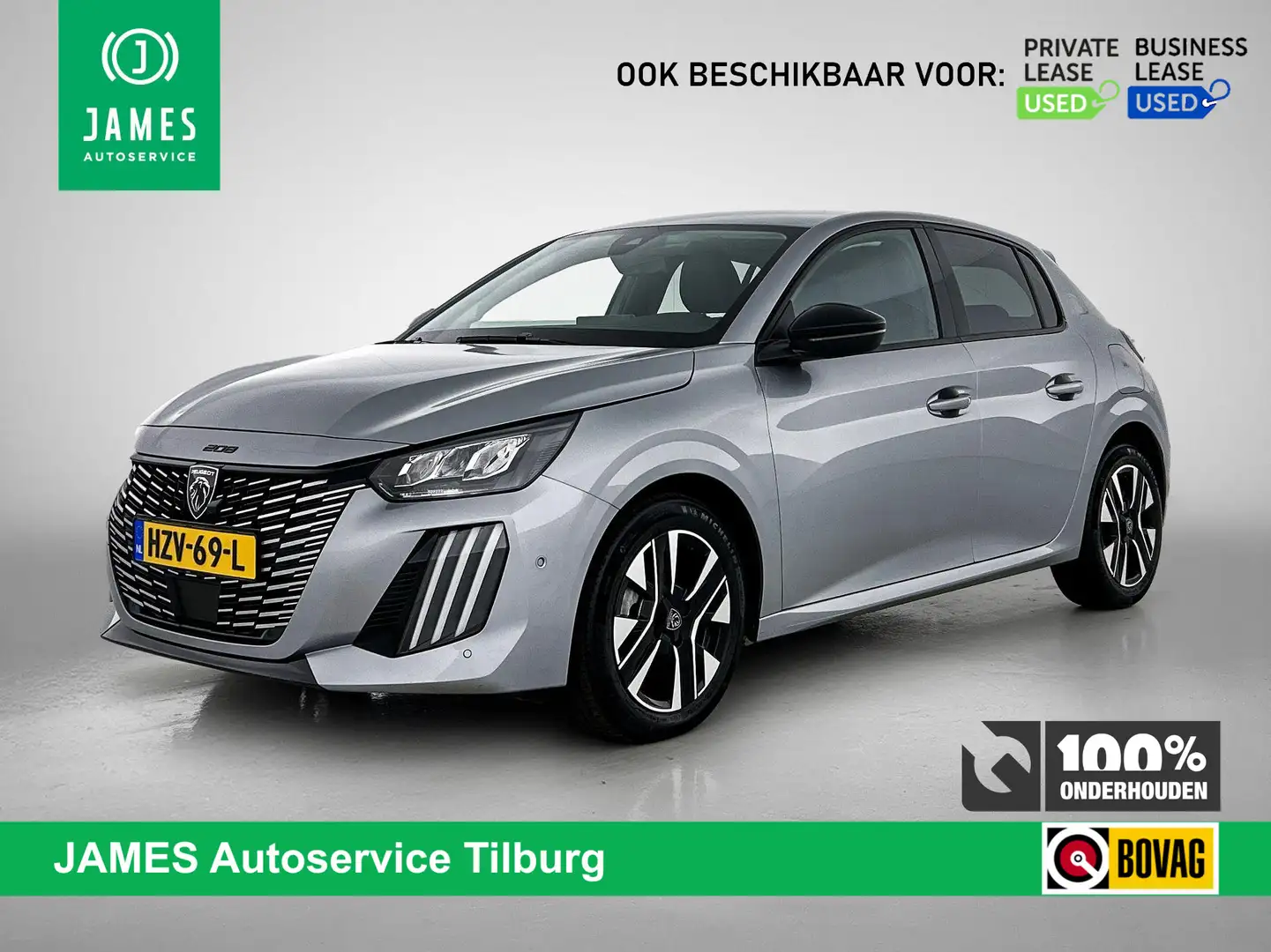 Peugeot 208 1.2 PureTech 100PK Allure AD-CRUISE | NAVI & CARPL Gris - 1