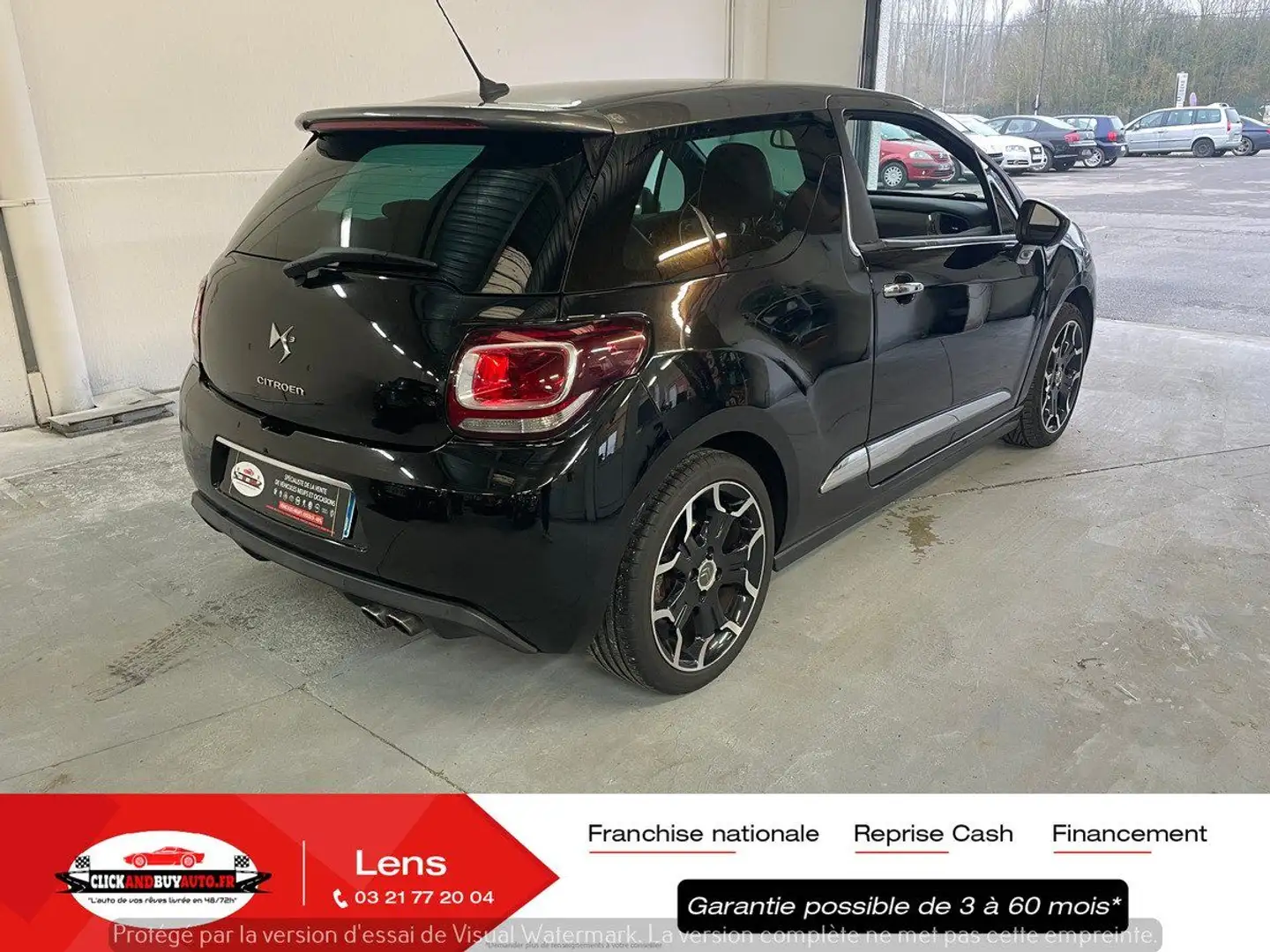 Citroen DS3 1.6 TURBO 155 CV SPORTCHIC // BTH / GPS / REGULATE Noir - 2
