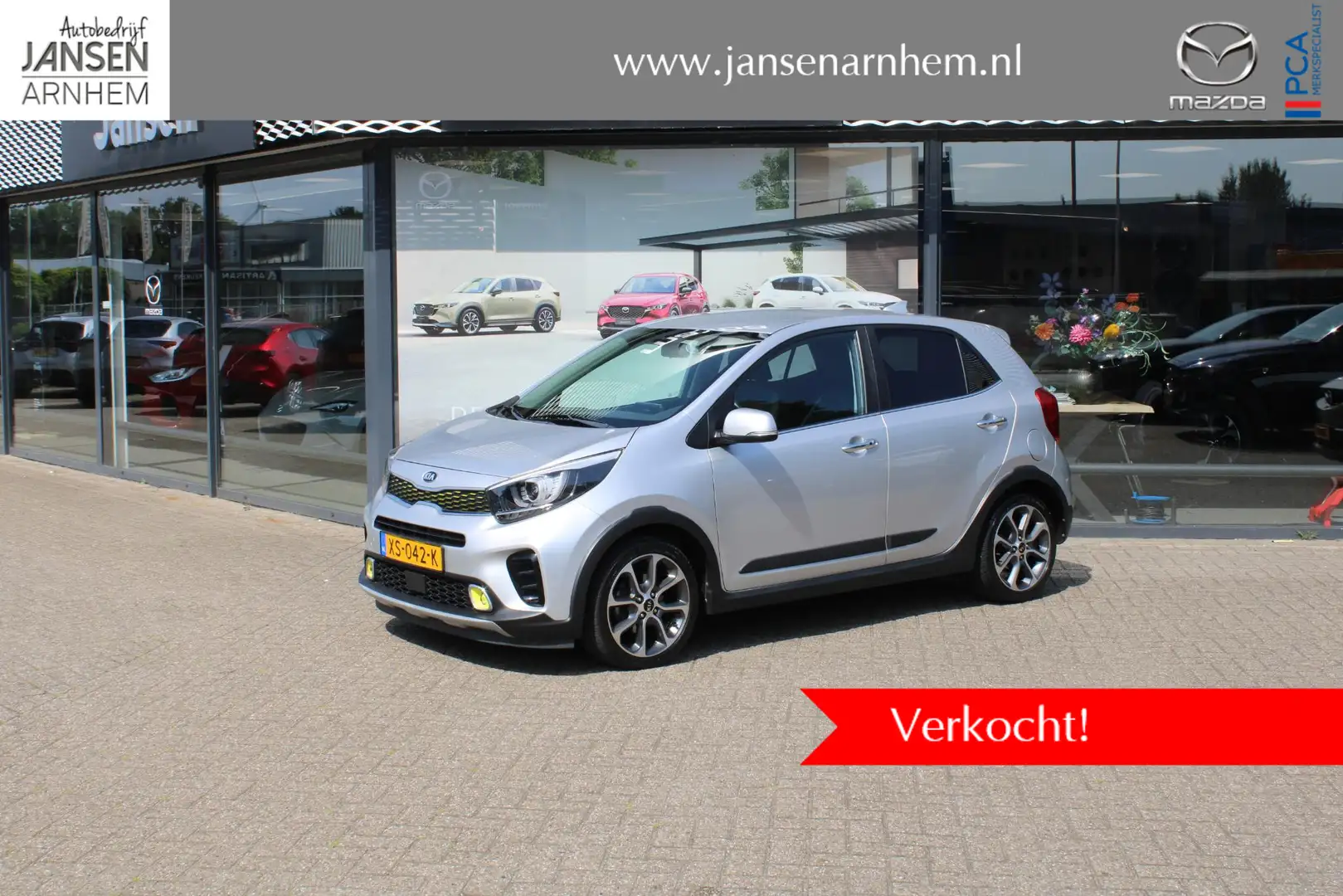 Kia Picanto 1.0 T-GDI X-Line , LMV 16 Inch, PDC, Apple Carplay Gris - 1