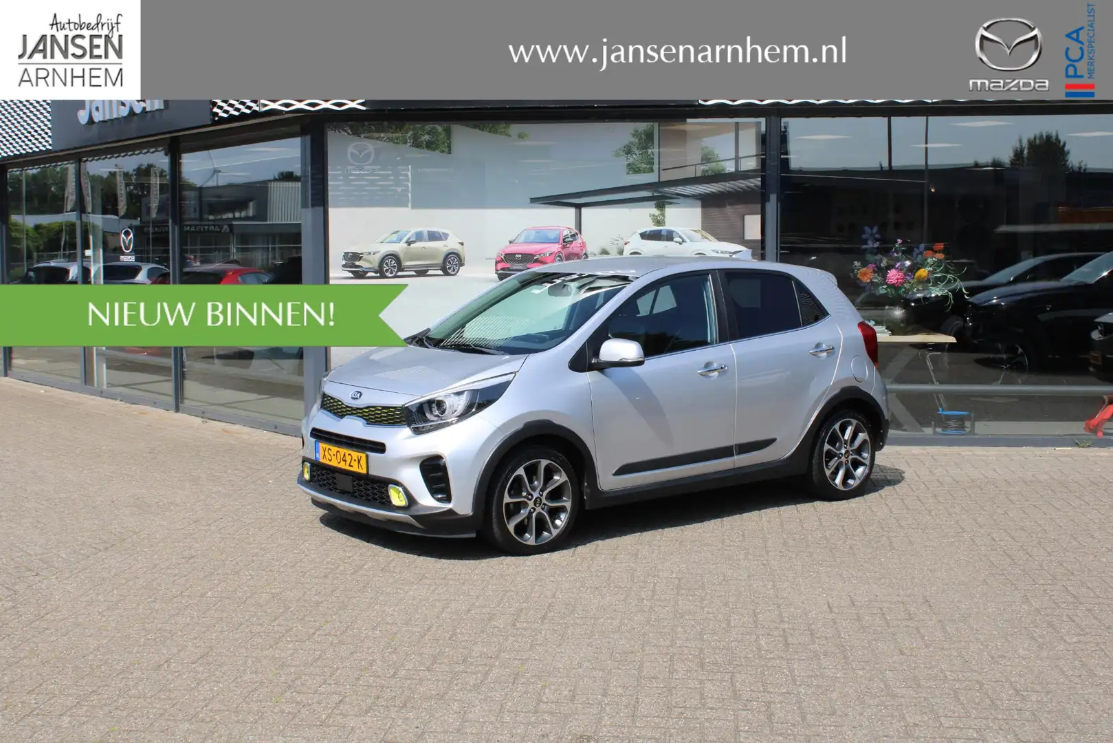 Kia Picanto 1.0 T-GDI X-Line , LMV 16 Inch, PDC, Apple Carplay Grijs - 1
