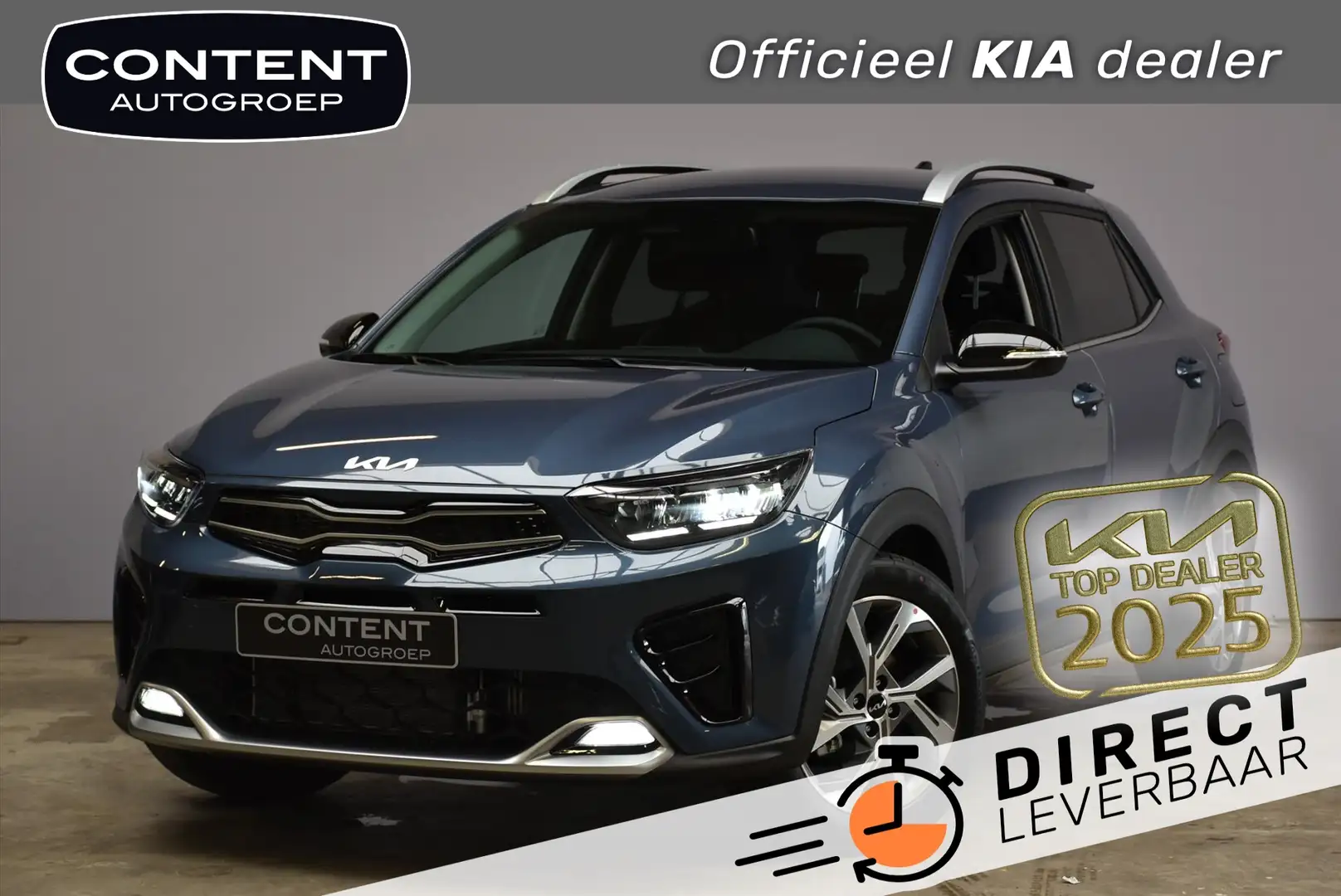 Kia Stonic 1.0 T-GDi MHEV 100pk GT-Line Blau - 1