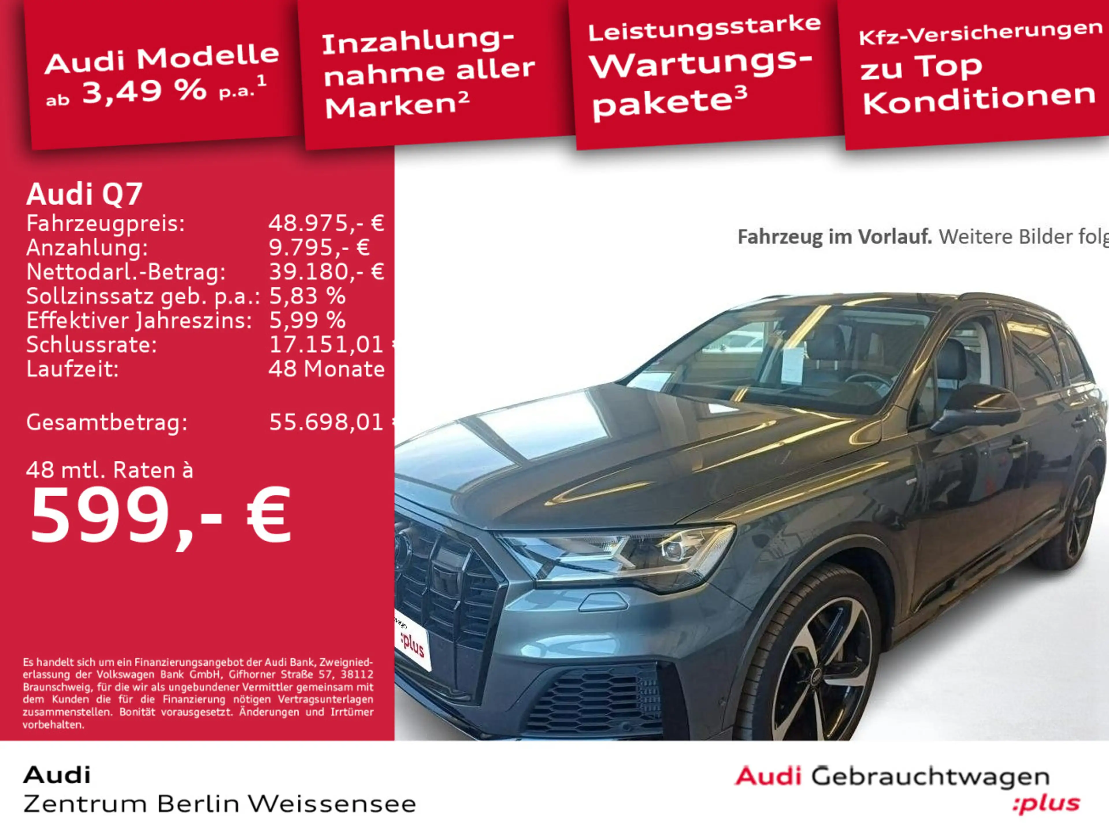 Audi Q7 55 TFSI e QUA*S-LINE*AHK*360*HUD*PANO*MEMOR* — photo 2