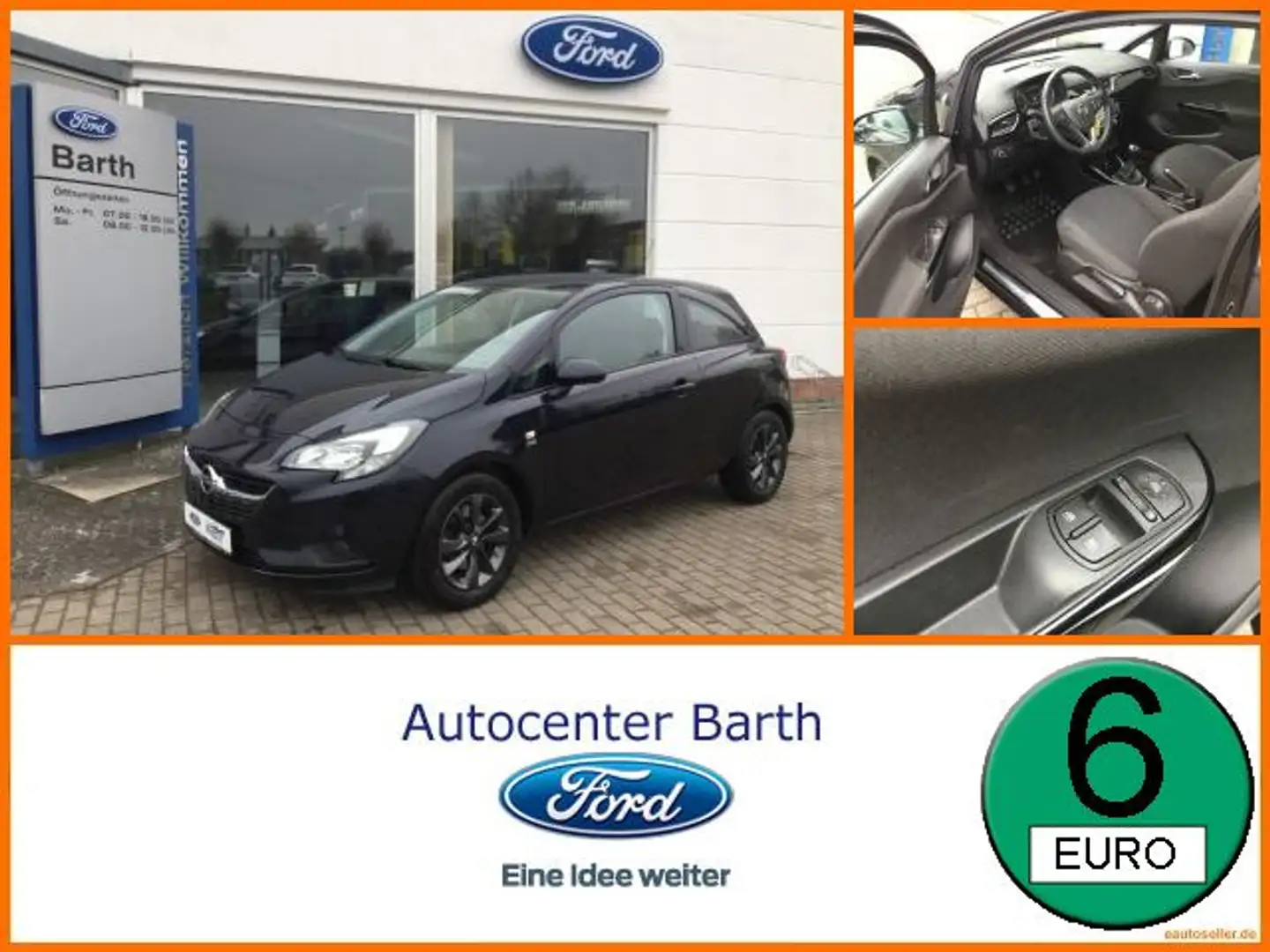 Opel Corsa E ecoFlex 1.4 Turbo SHZ Rückfahrkamera Синій - 1