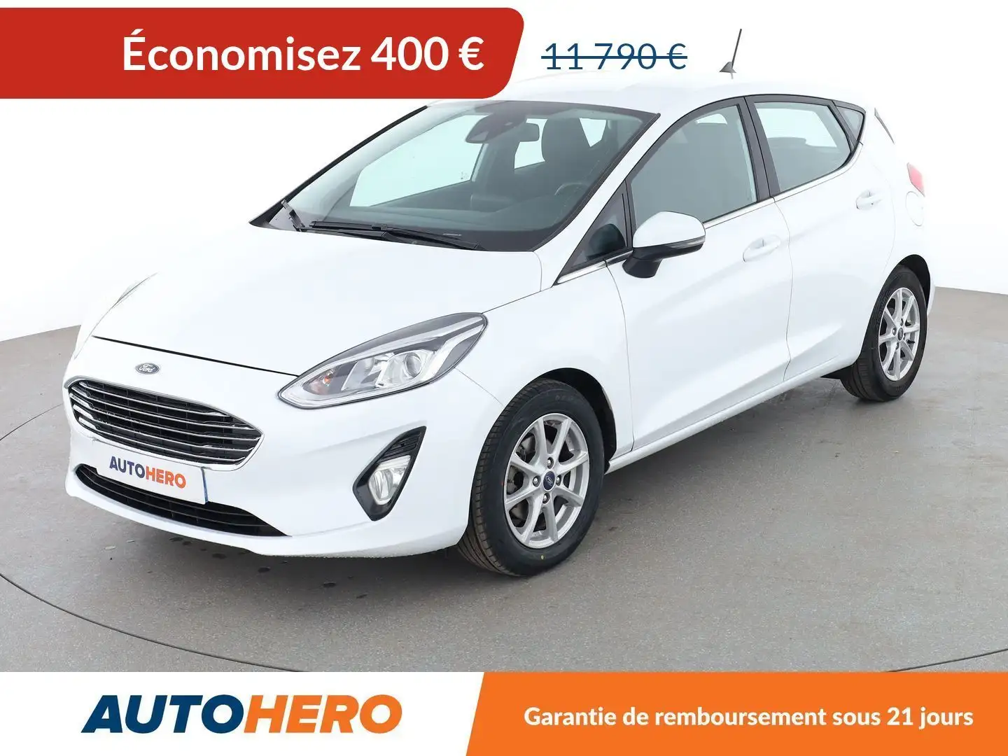 Ford Fiesta 1.0 EcoBoost mHEV Titanium Blanc - 1