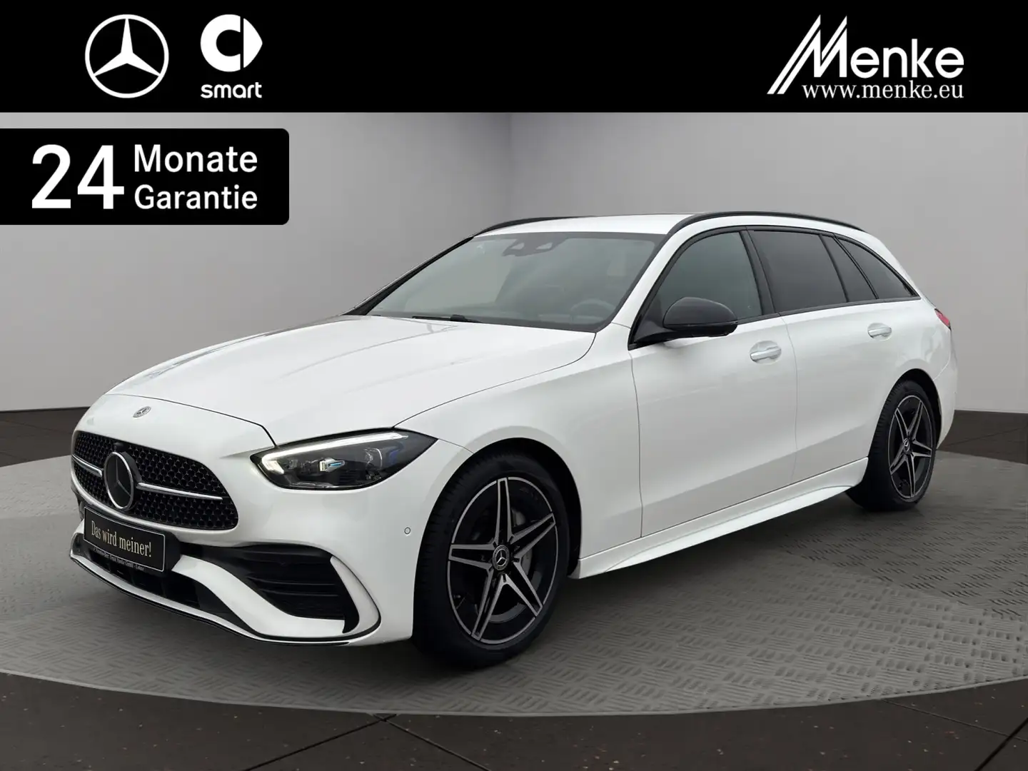 Mercedes-Benz C 300 d T-Modell AMG+Night+Distro+AHK+KeyGo+Memo Weiß - 1