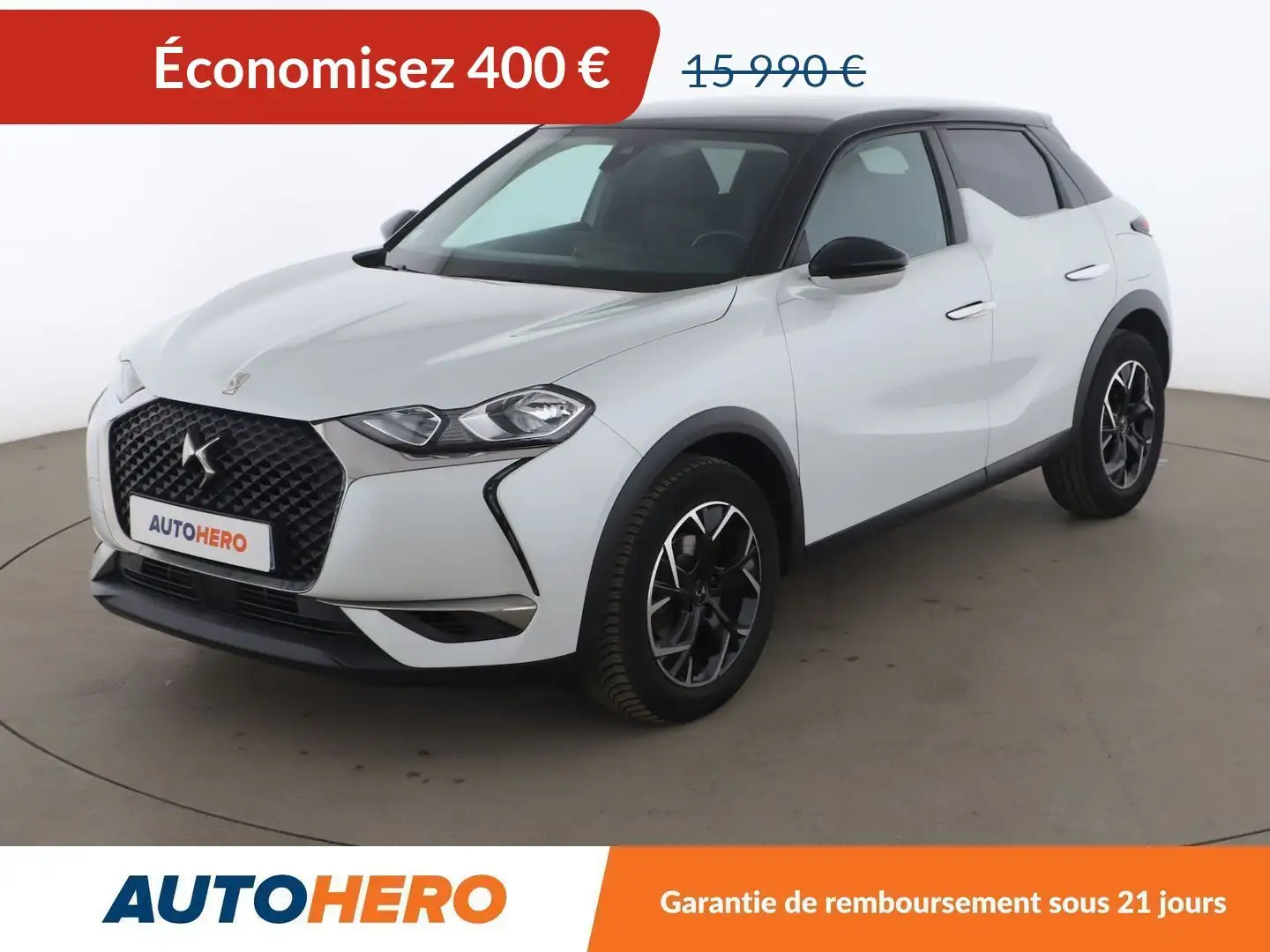 DS Automobiles DS 3 Crossback 1.2 PureTech Connected Chic Auto Blanc - 1