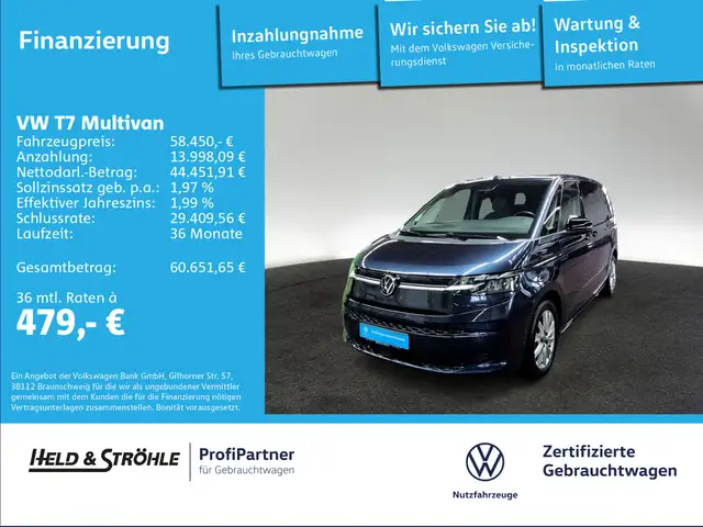 Volkswagen T7 Multivan Life KÜ 1.5eHybrid 4M AHK 7S LED NAV