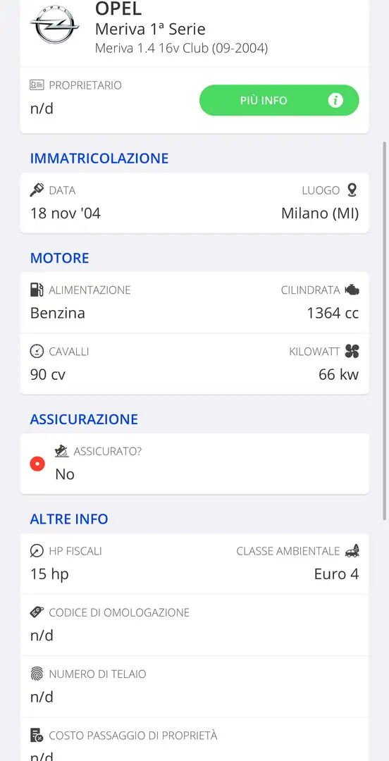Opel Meriva 1.4 16v Club - 1