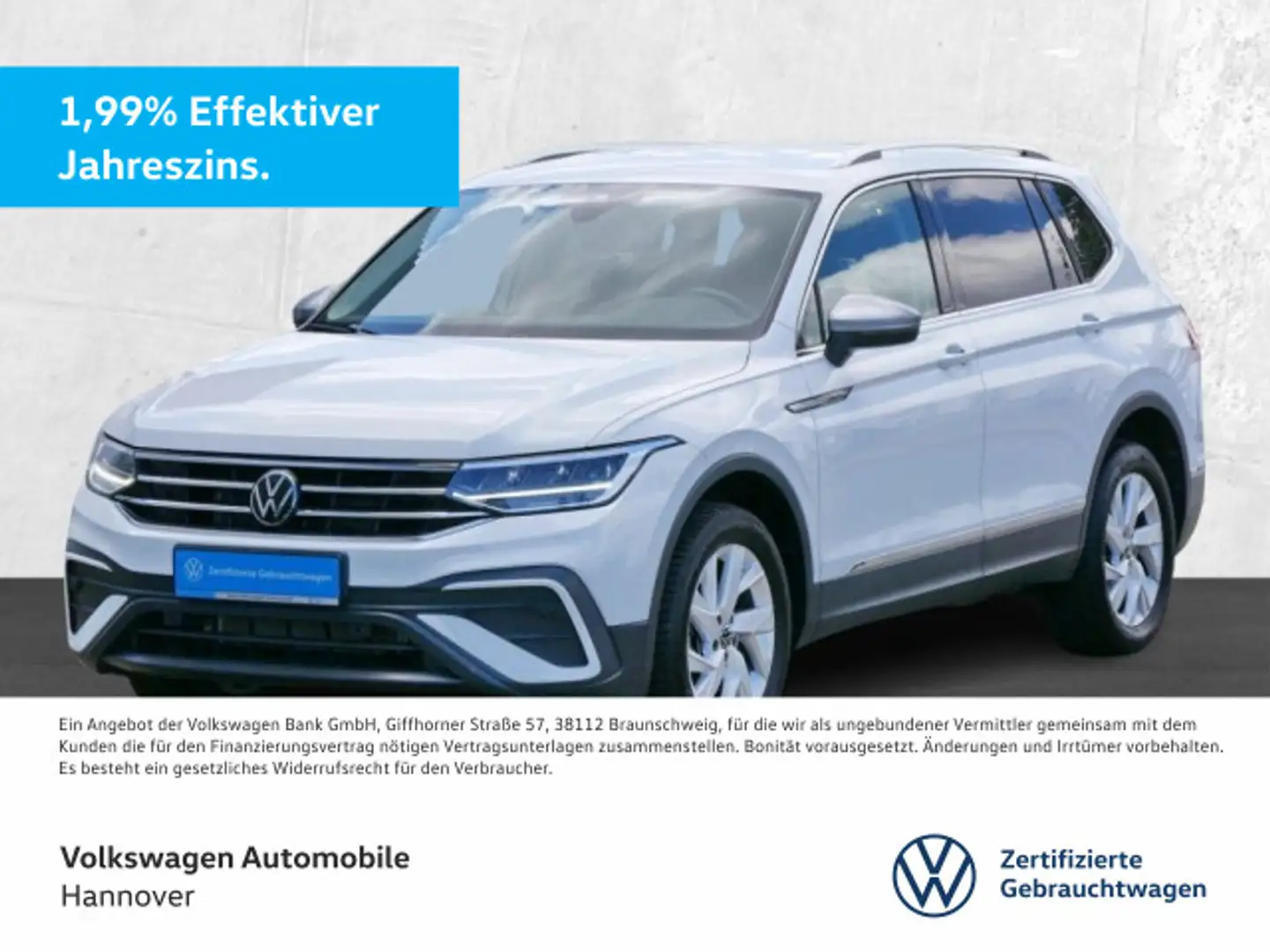 Volkswagen Tiguan Allspace 1.5 TSI DSG Life Navi AHK LED Di Weiß - 1