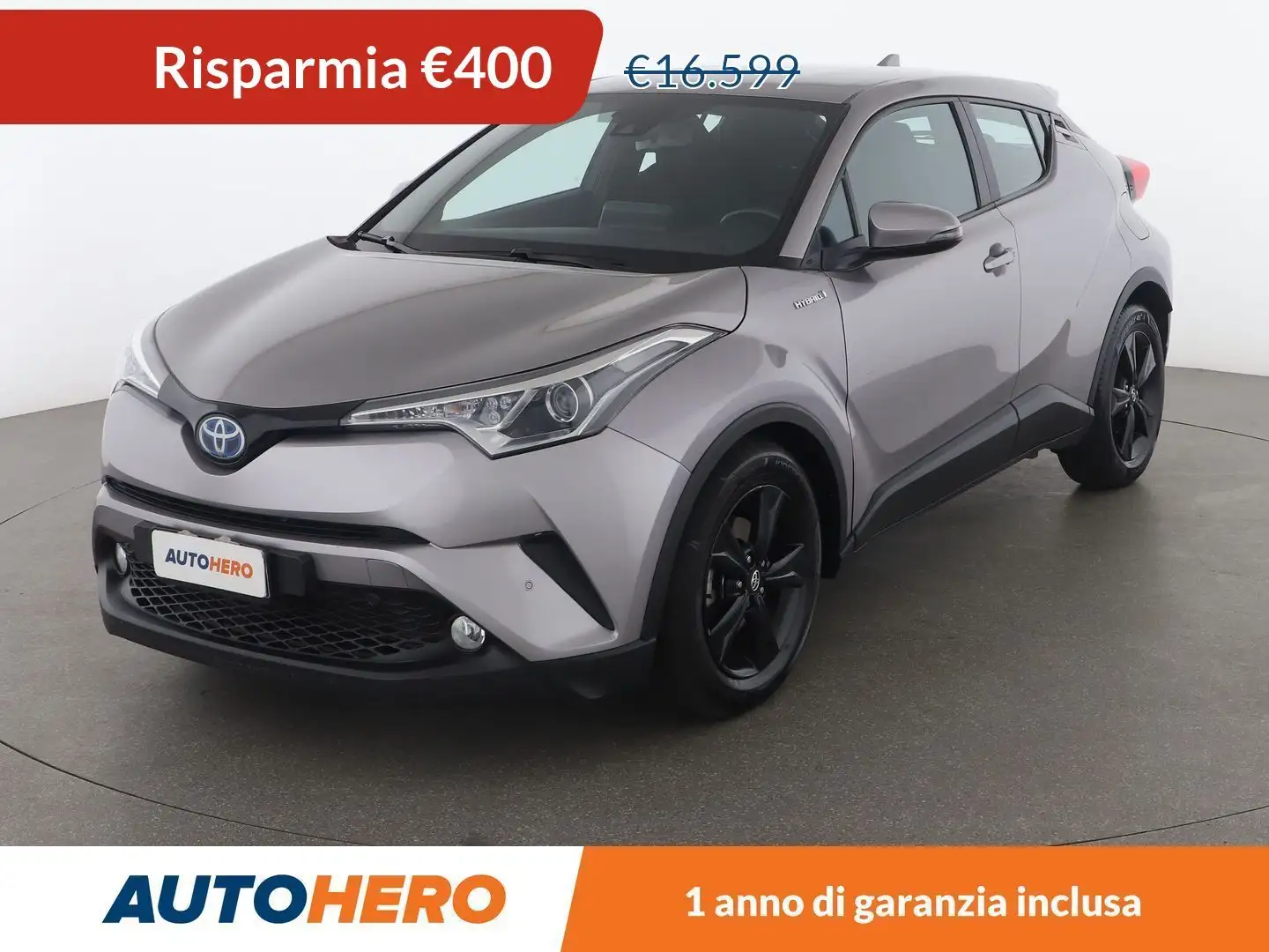 Toyota C-HR 1.8 Hybrid Active FHEV Argento - 1