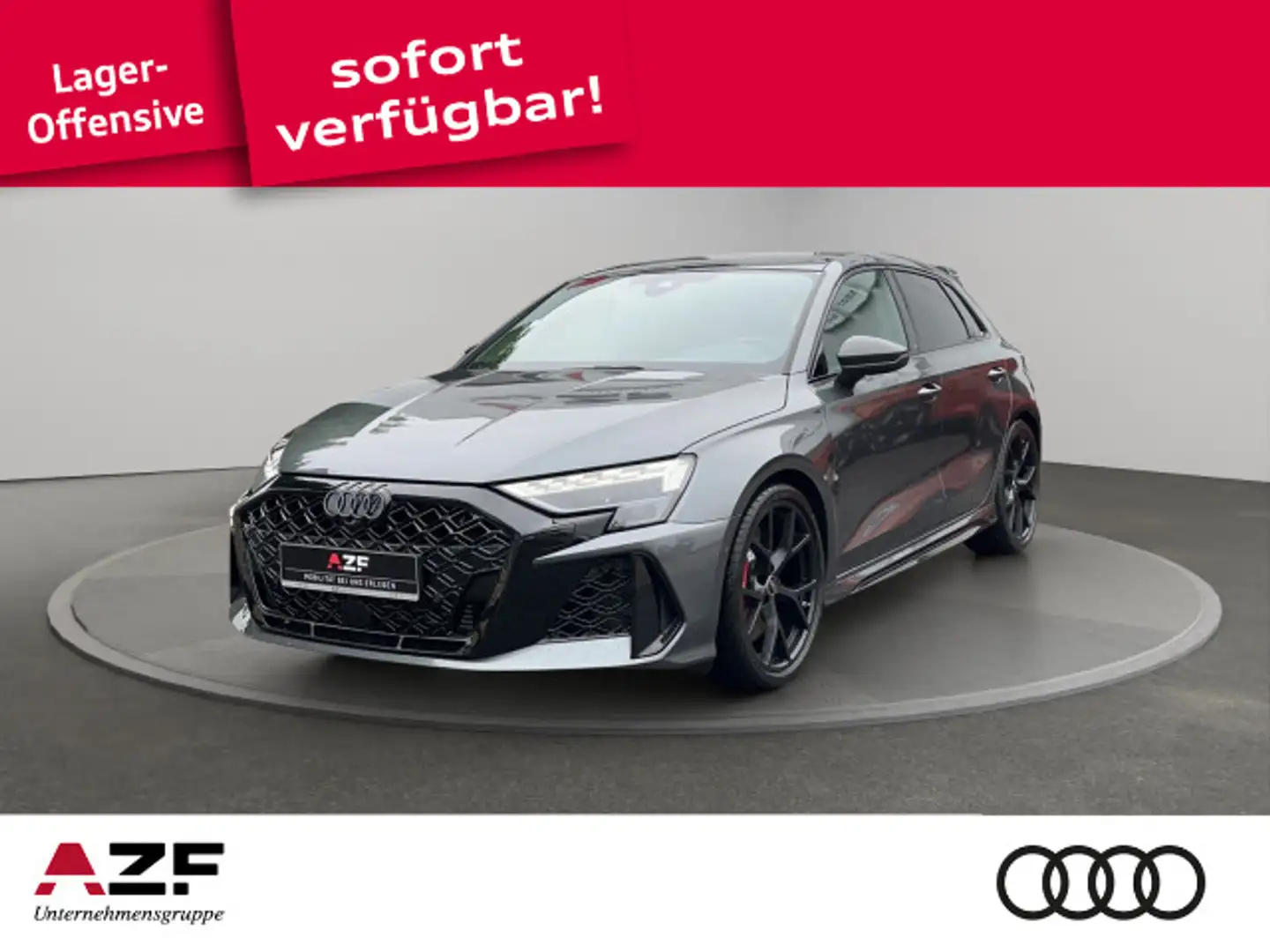 Audi RS3 S tronic+280km/h+PANO+MATRIX Grijs - 1