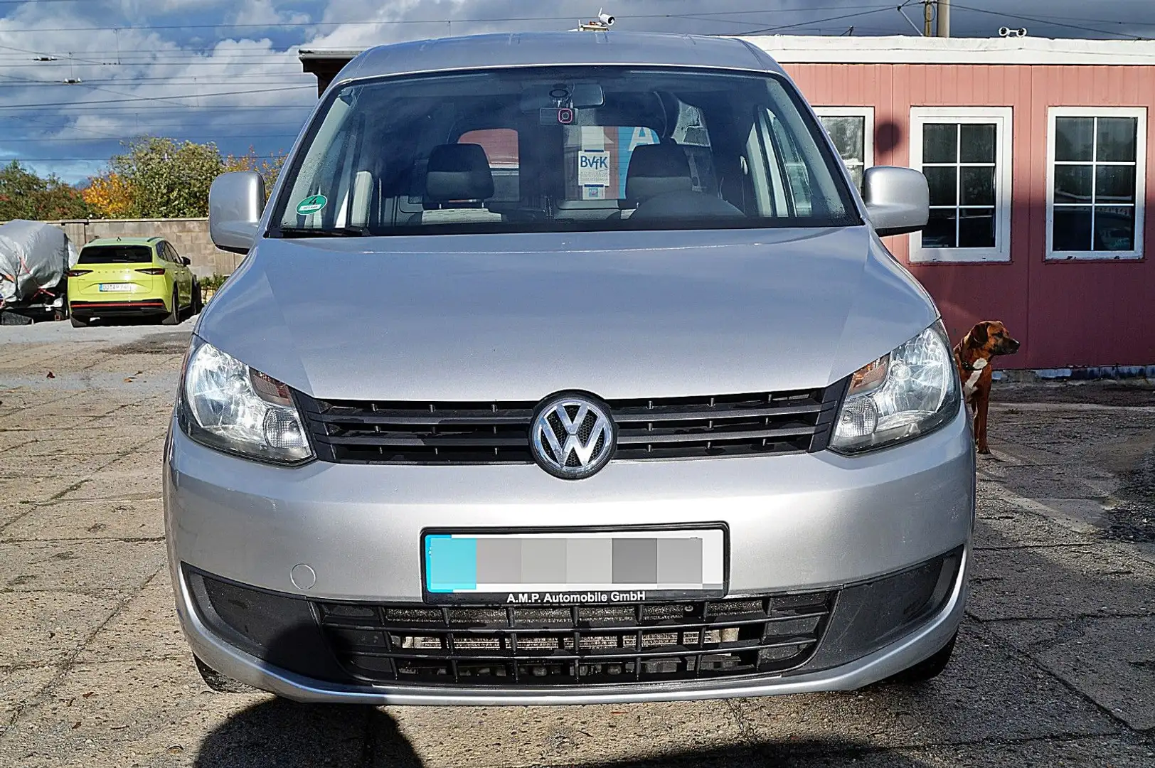 Volkswagen Caddy 1.6TDI, TÜV-10.27, Klima, AHK, Navi, PDC, Silber - 2