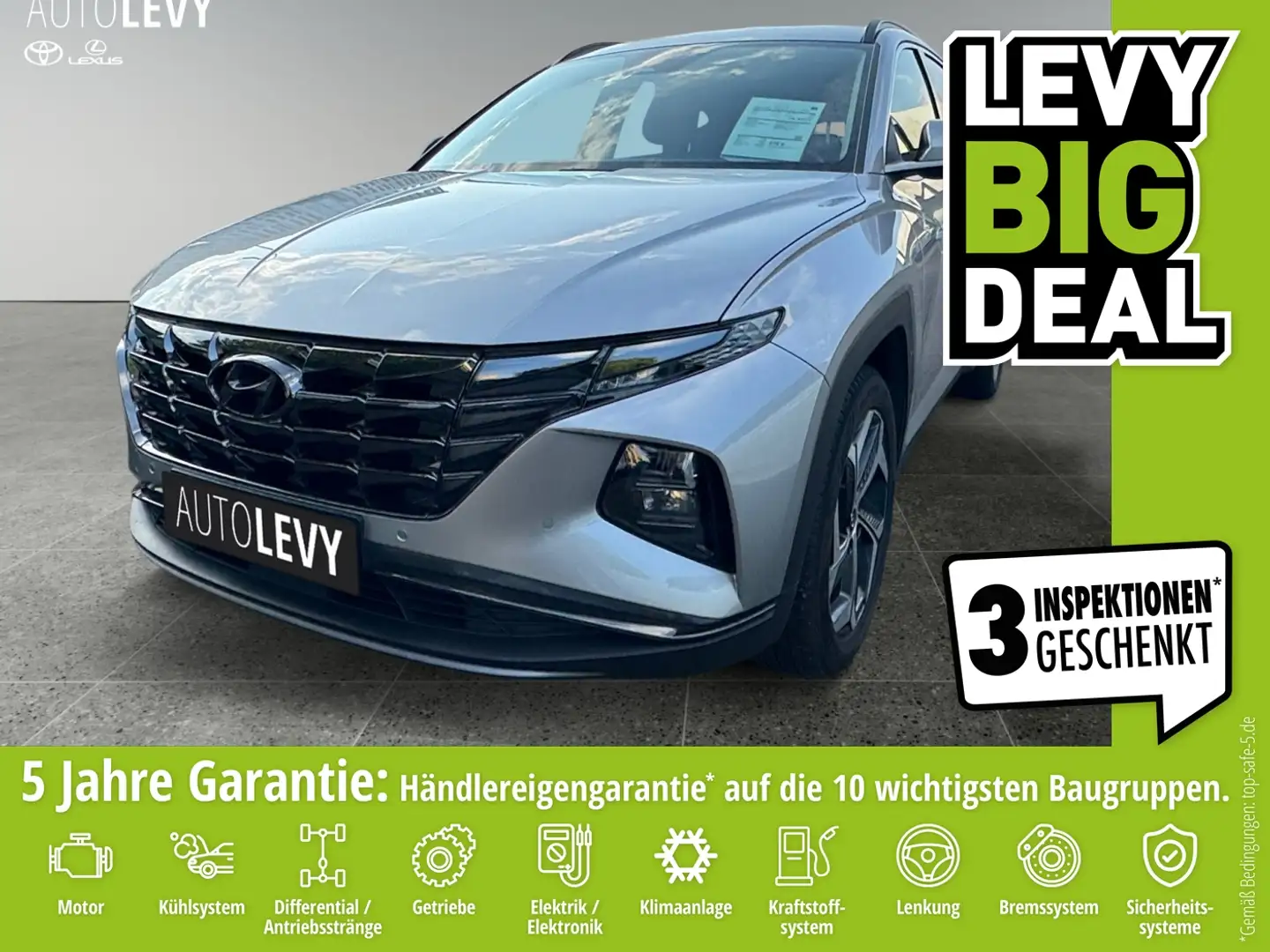 Hyundai TUCSON 1.6 T-GDI Trend 2xKlima ACC AUT LM Zilver - 1