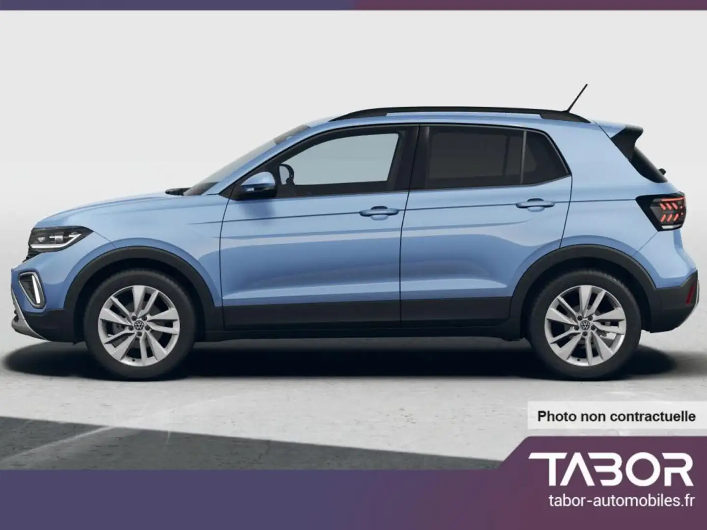 Volkswagen T-Cross 1.0 TSI 115 DSG IQ.Light 17p Bleu - 2