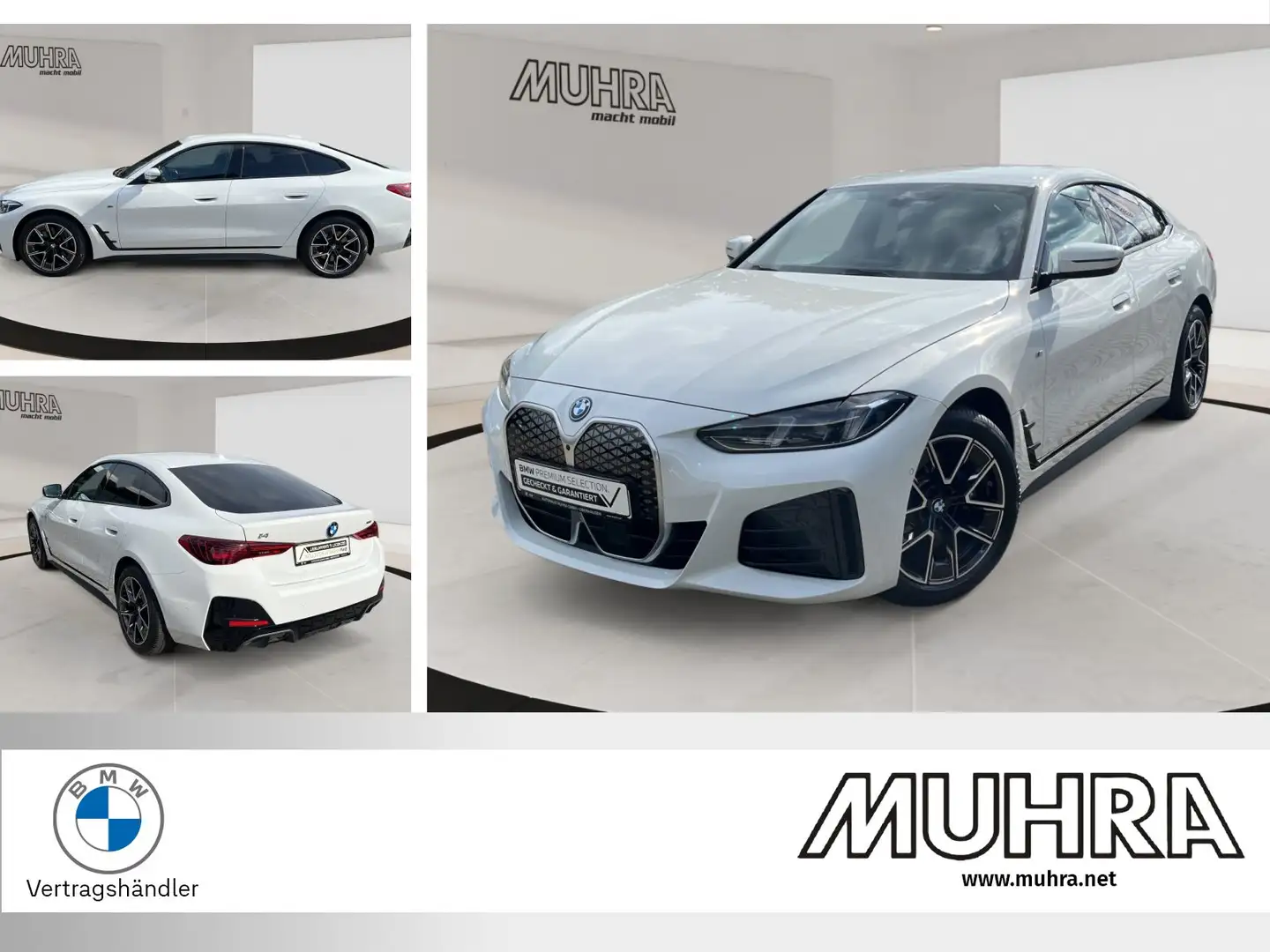 BMW i4 eDrive40 M Sportpaket AHK Sitzheizung Parkingassis Blanc - 1
