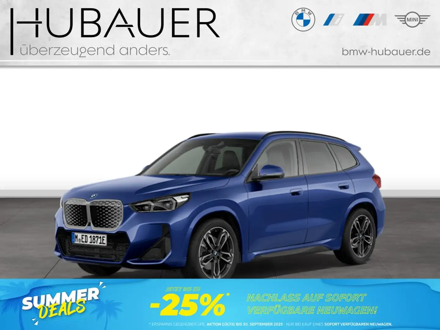 BMW iX1 xDrive30 [M Sport, HUD, AHK, ACC, h&k Sound] Blau - 1