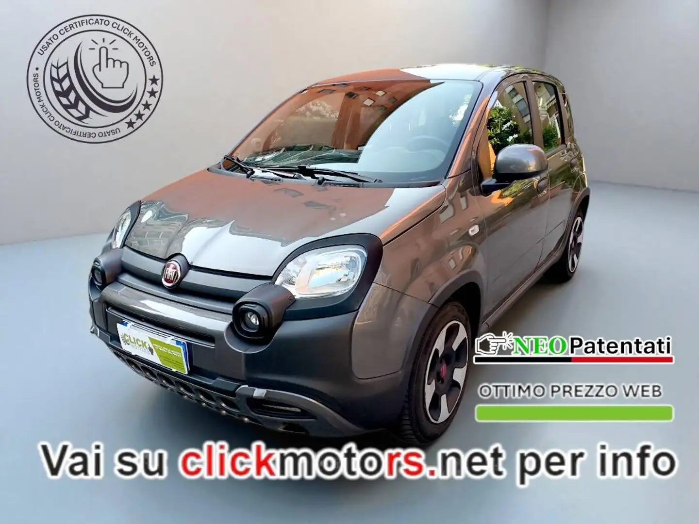 Fiat Panda Panda III 2023 Cross 1.0 hybrid City Cross 70cv Grigio - 1