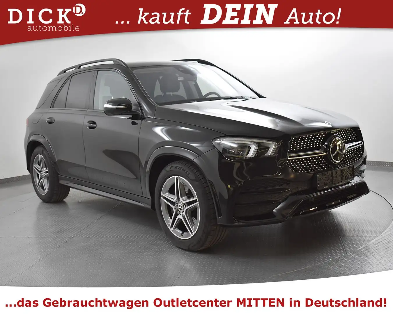 Mercedes-Benz GLE 450 GLE450 4M AMG Line EXCLUS+LUFT+NGHT+MEMO+BURM+36 Schwarz - 1