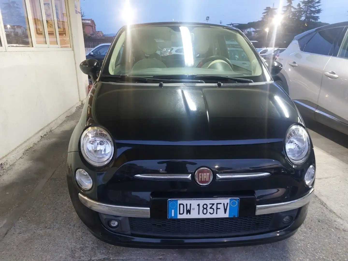 Fiat 500 1.2 Lounge km 106000 Clima Euro 5 Unico propr. Nero - 2