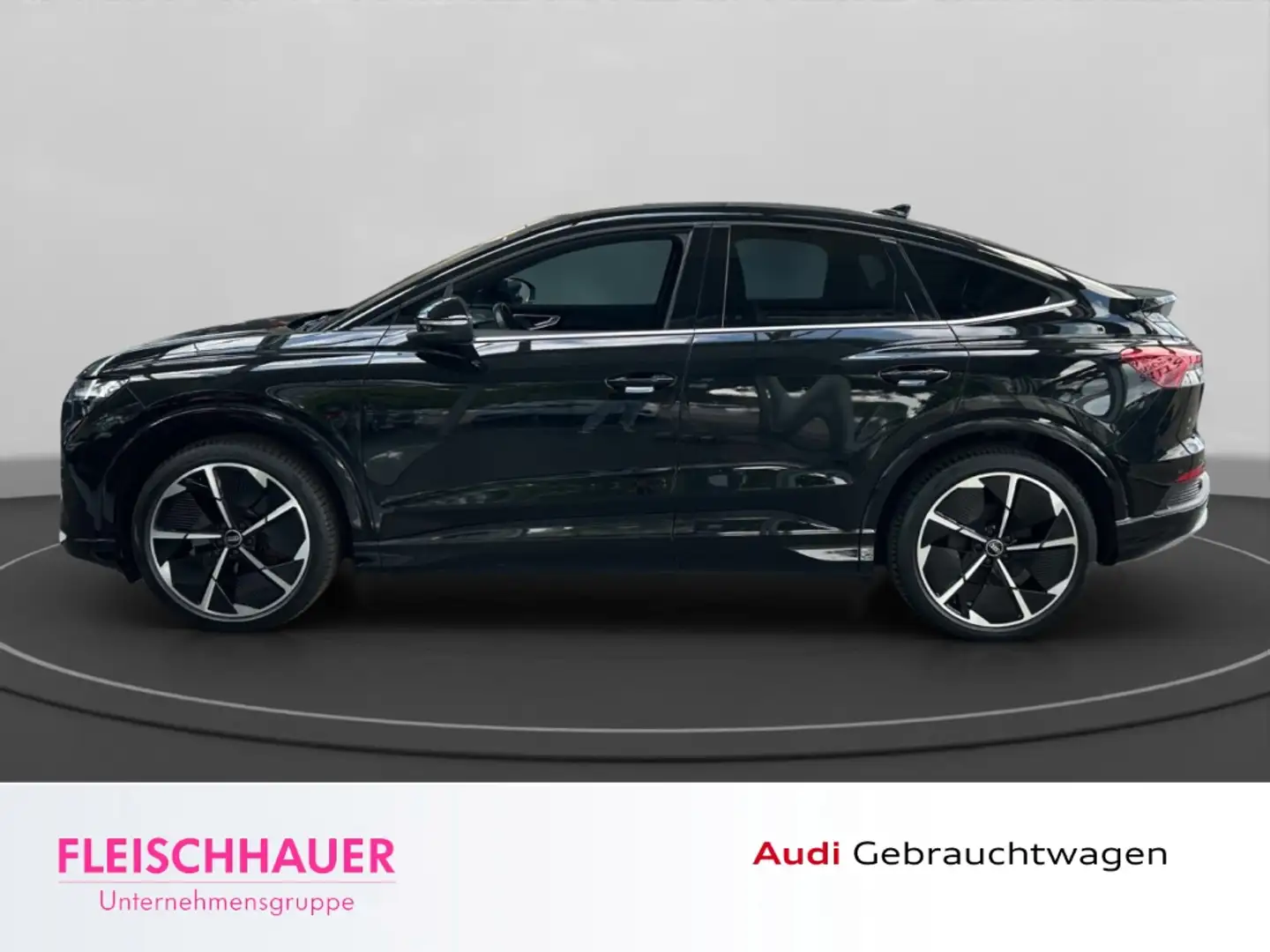 Audi Q4 e-tron Sportback 40 S-Line +LEDER+LED+NAVI+ACC+KAMERA Schwarz - 2