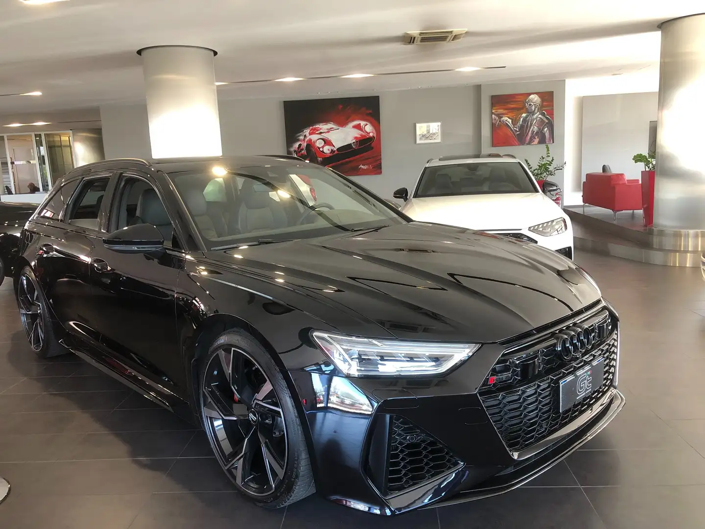 Audi RS6 Nero Sebring -ruote sterzanti-sedili ventilati Blu/Azzurro - 2