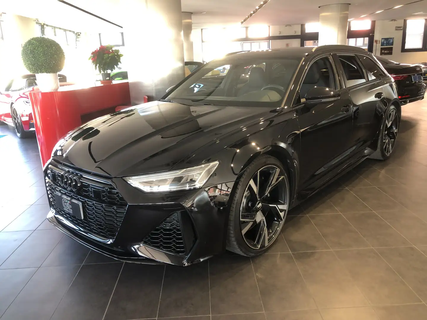 Audi RS6 Nero Sebring -ruote sterzanti-sedili ventilati Blu/Azzurro - 1