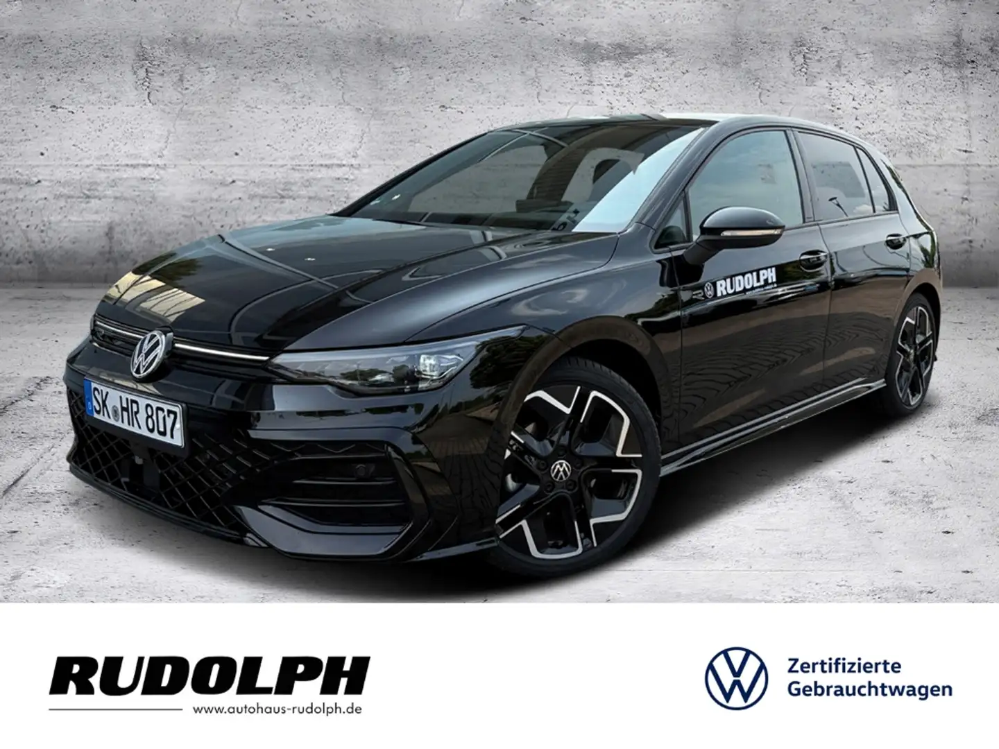 Volkswagen Golf VIII 2.0 TDI R-Line DSG LED HUD Navi AHK Fernlicht Schwarz - 1