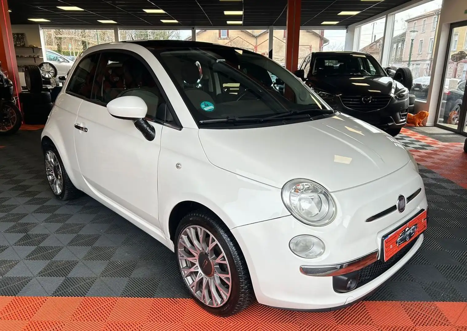 Fiat 500 LOUNGE 1.4I 12V 100 cv Garantie 12 mois Blanc - 1