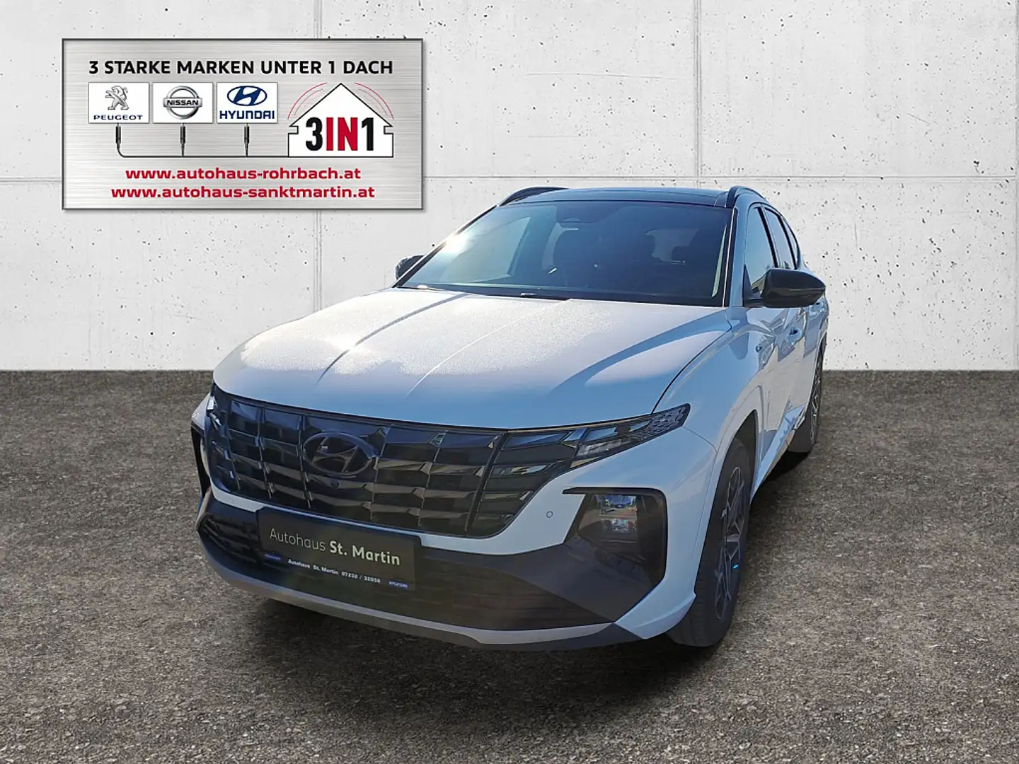 Hyundai TUCSON Tucson 1,6 T-GDI Plug-In Hybrid 4WD N-Line Aut. Weiß - 1