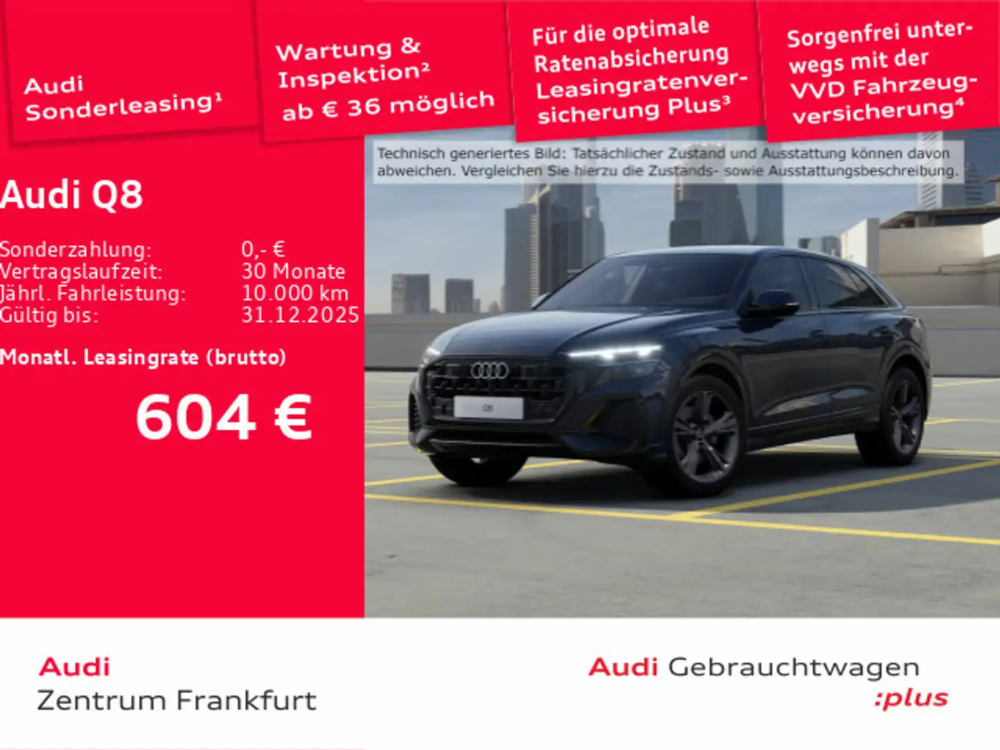 Audi Q8 45 TDI quattro tiptronic Matrix-LED HuD air s Blau - 1