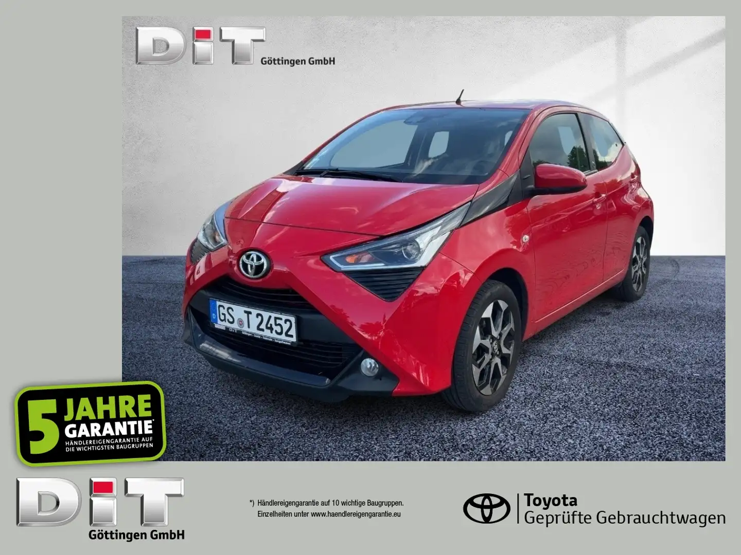 Toyota Aygo 1.0  x-play Team D Klima, SpurH LM KAM Rot - 1