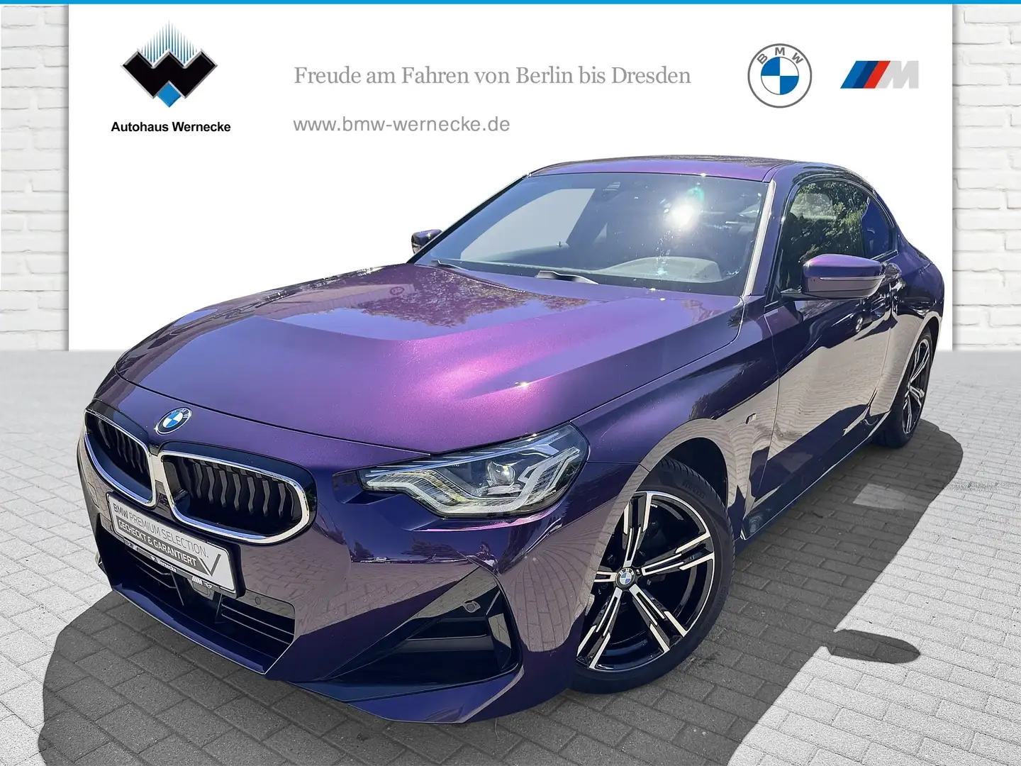 BMW 220 i Coupé M Sport HiFi DAB LED Tempomat Shz Mauve - 1