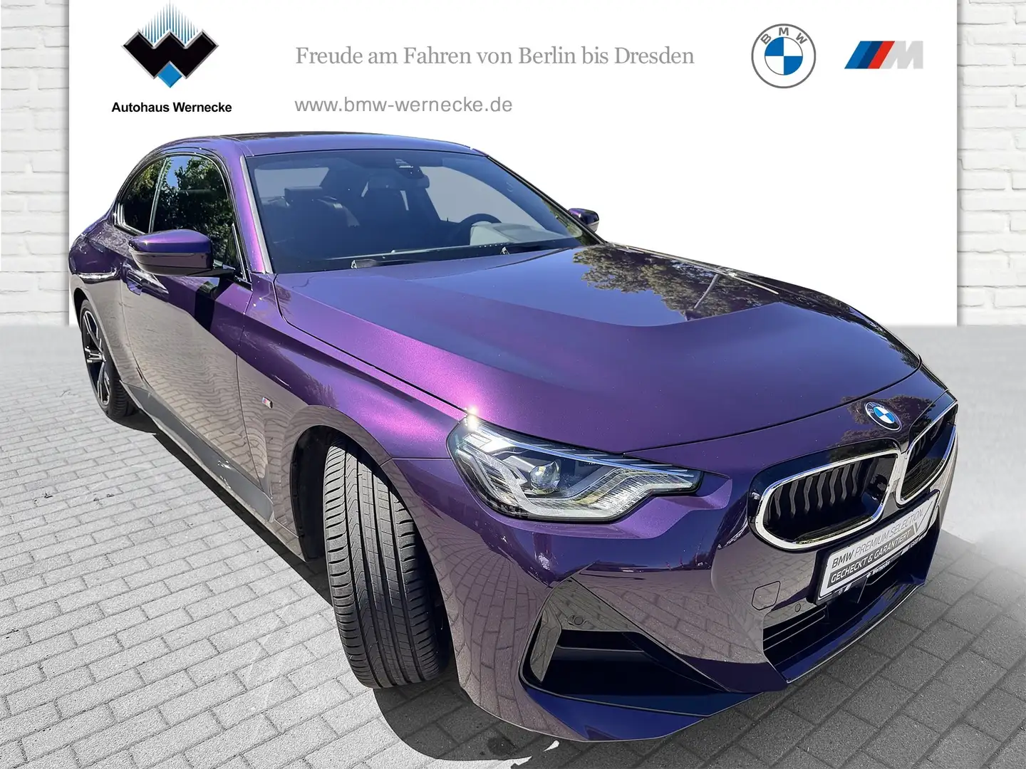 BMW 220 i Coupé M Sport HiFi DAB LED Tempomat Shz Mauve - 2