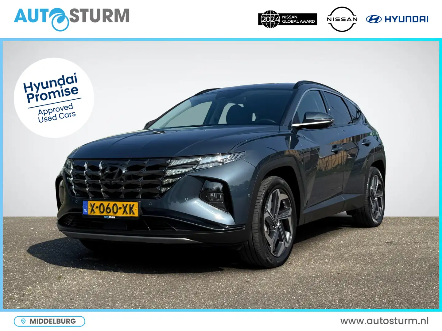 Hyundai TUCSON 1.6 T-GDI PHEV Premium 4WD | Vol-Leder | Digitaal Bleu - 1