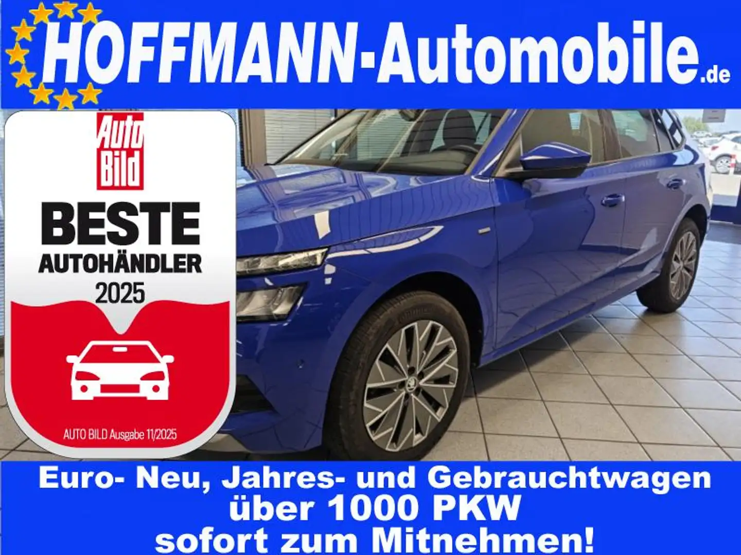 Skoda Kamiq Ambition LED,Park-Pilot,Mirror-Link,SH,GRA Bleu - 1