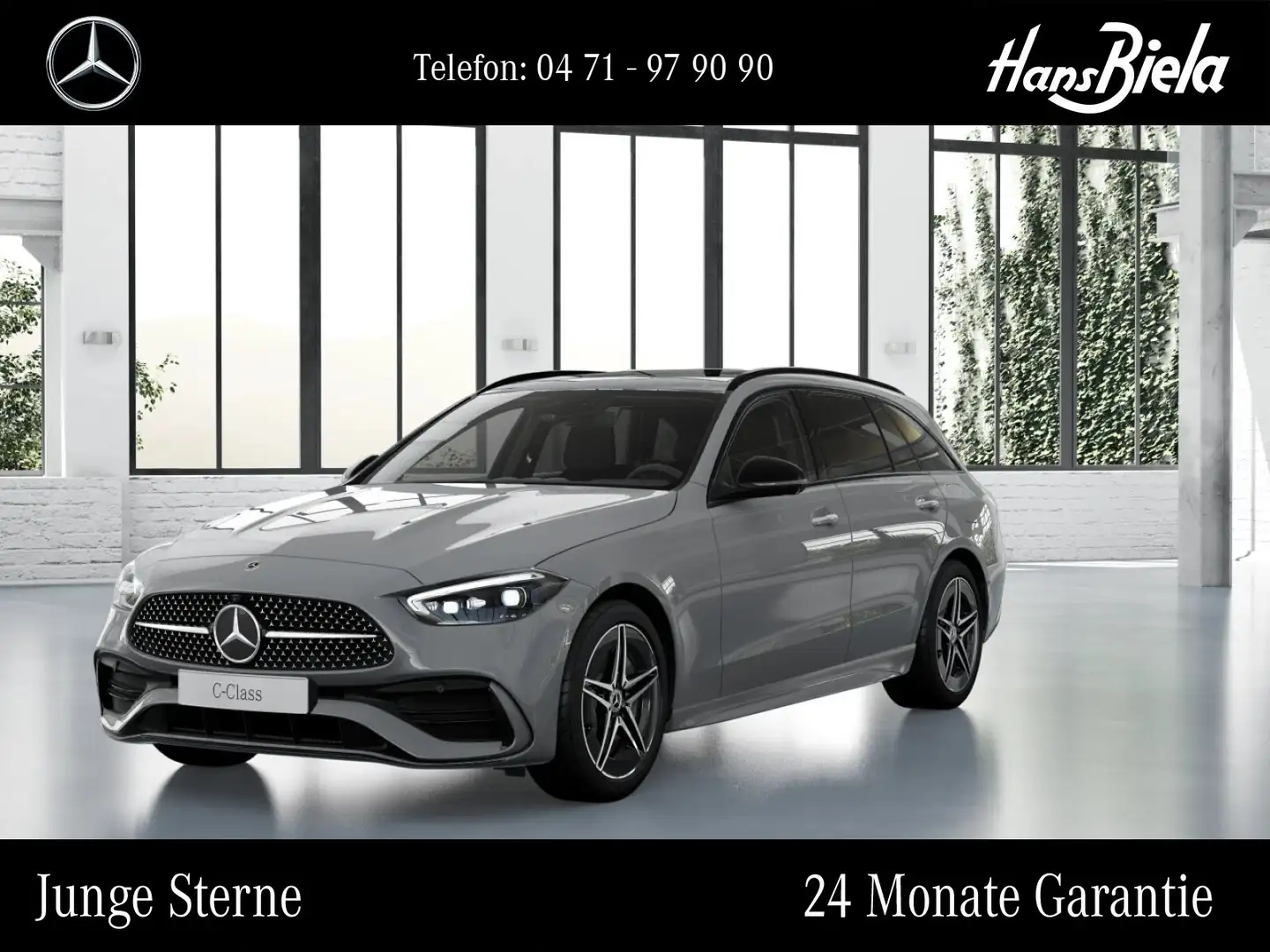 Mercedes-Benz C 300 C 300 de T 4M AMG Prem+/Night/Pano/Bur/Dig.Li PSD Gris - 1