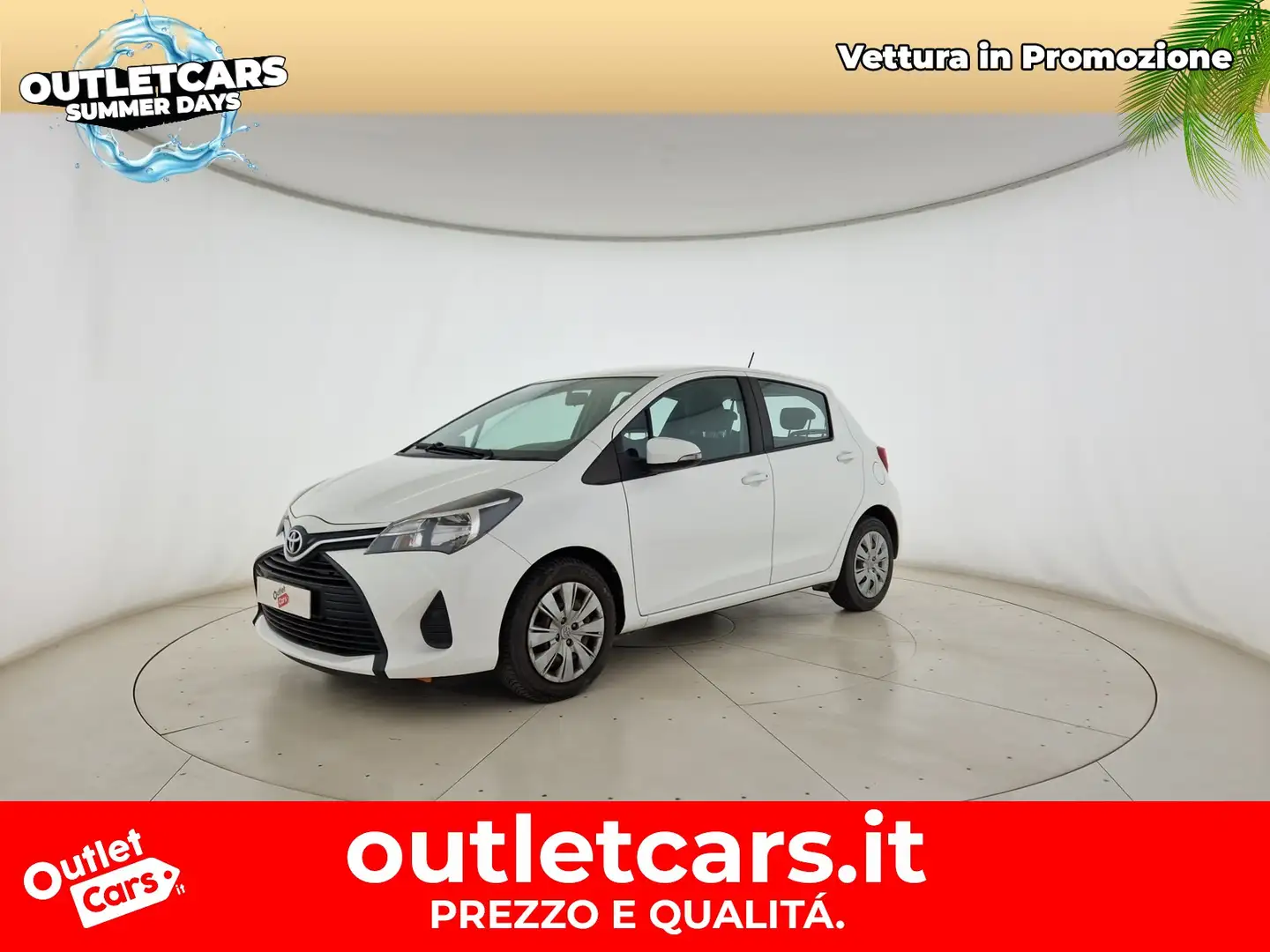 Toyota Yaris 5p 1.4 d-4d cool e6 Bianco - 1