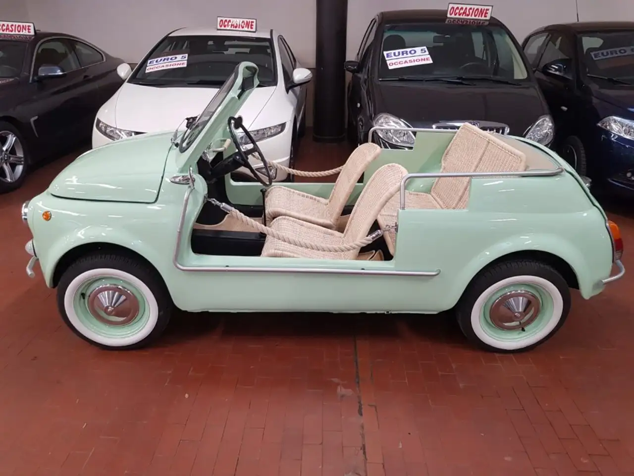 Fiat 500 SPIAGGINA JOLLY omologata APERTA, foto 7