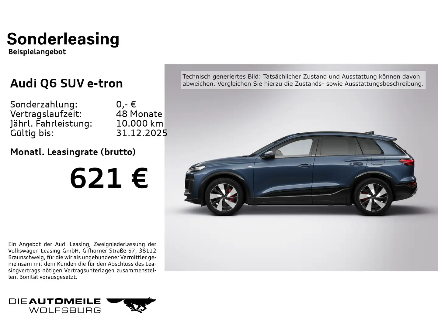 Audi Q6 e-tron quattro Luft/Matrix/B+O/Pano Blau - 2