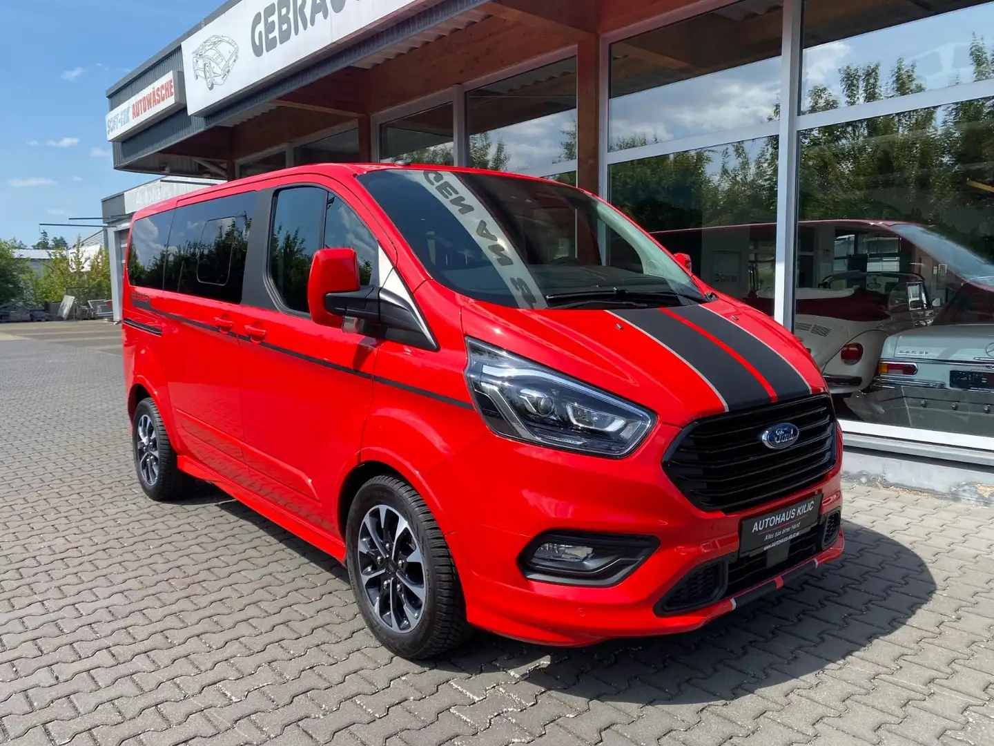 Ford Tourneo Custom 310 L1 Sport Standheiz. R-Cam Rood - 1