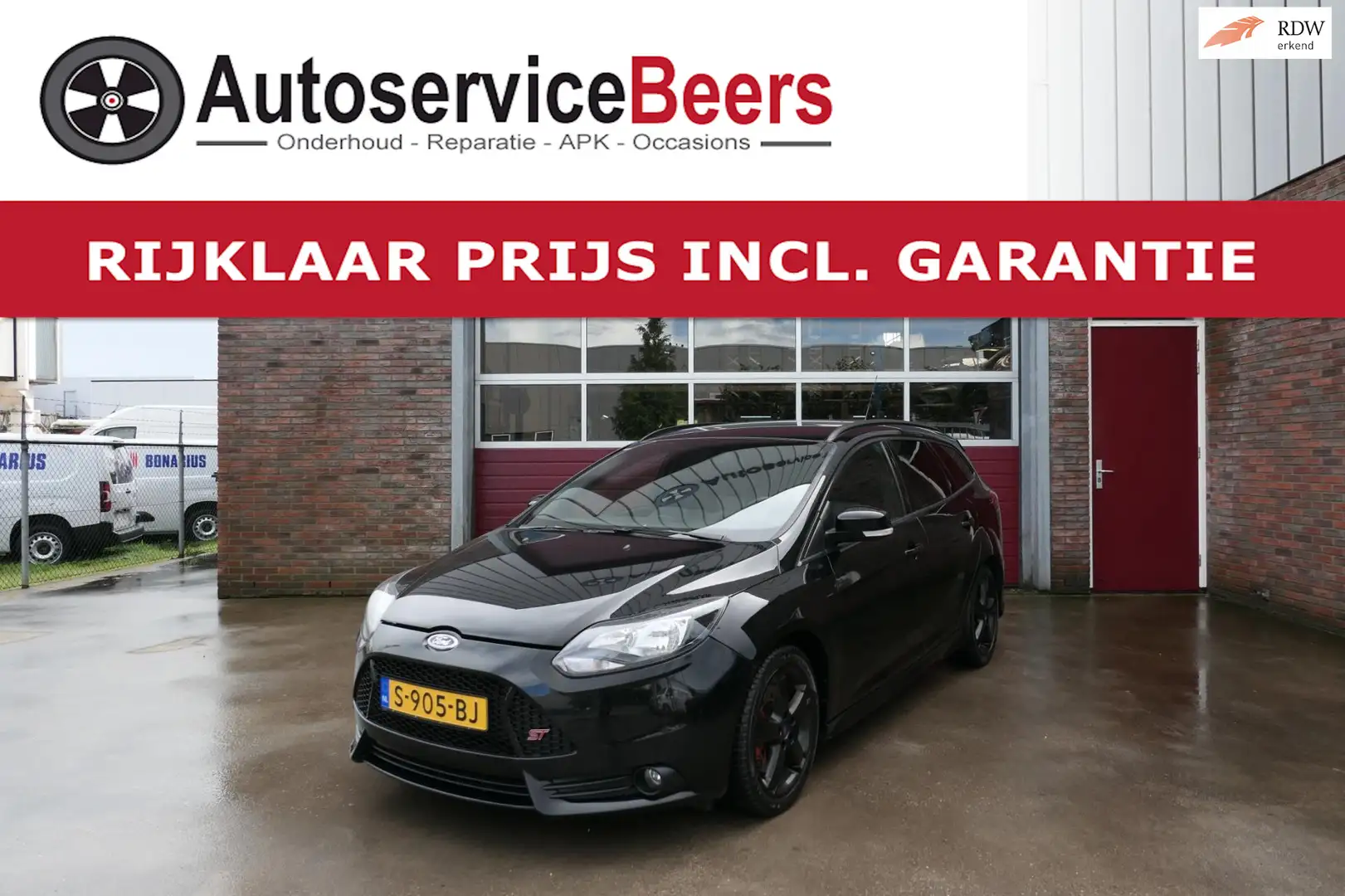 Ford Focus 2.0 EcoBoost ST-2, Airco, LMV, PCD, Recaro interie Zwart - 1