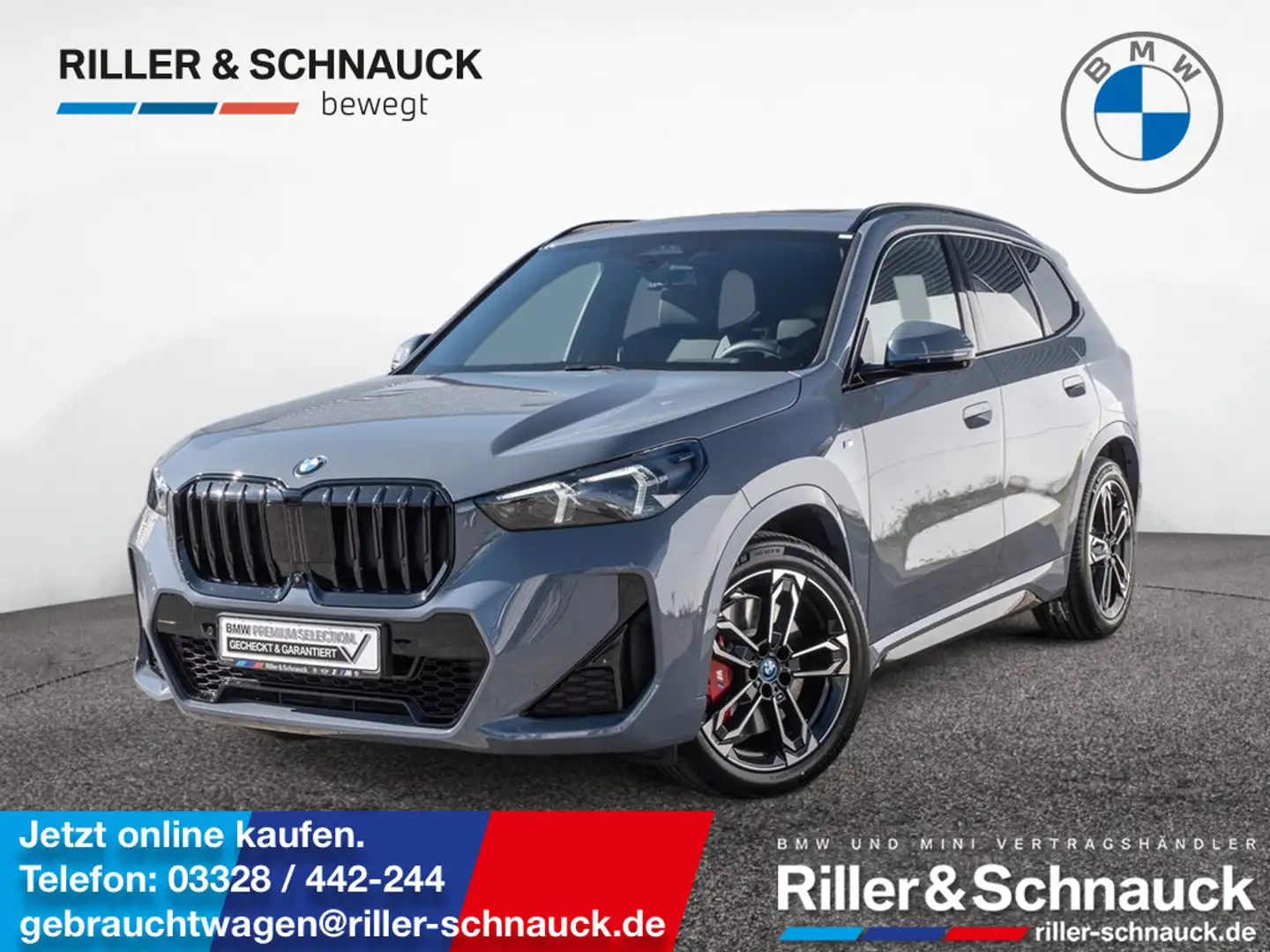 BMW X1 sDrive 18i M-Sport Pro AHK+PANO+HUD+360°KA Gris - 1