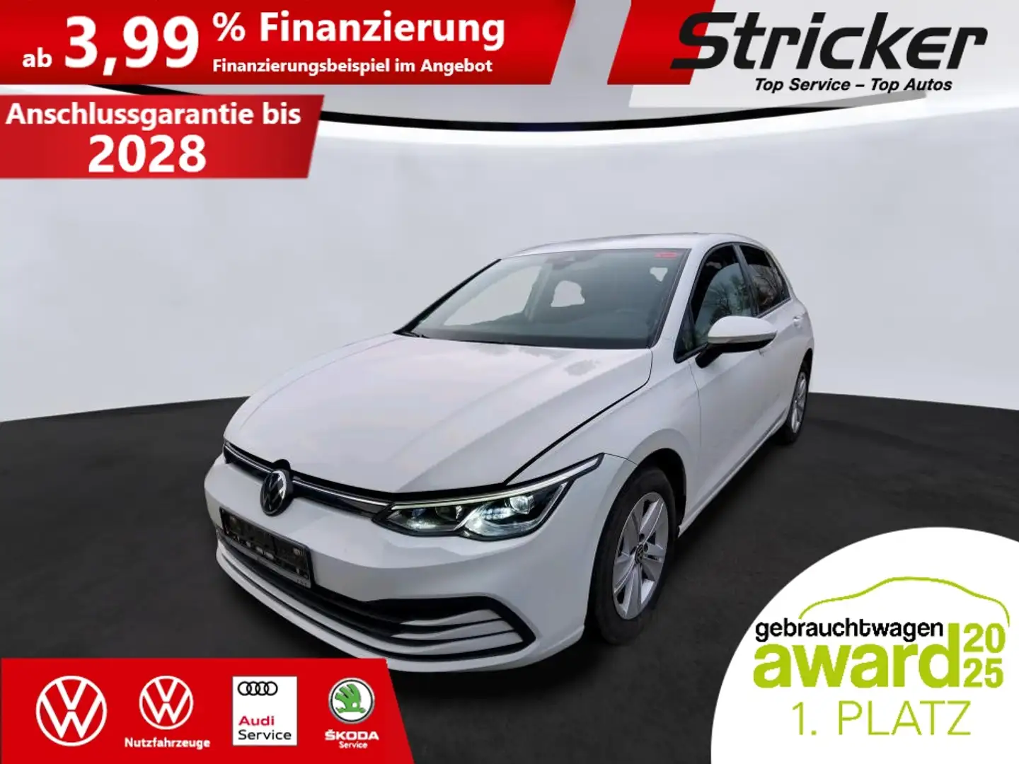 Volkswagen Golf Life 1.5 TSI 261,-ohne Anzahlung Kamera App-Conne Weiß - 1