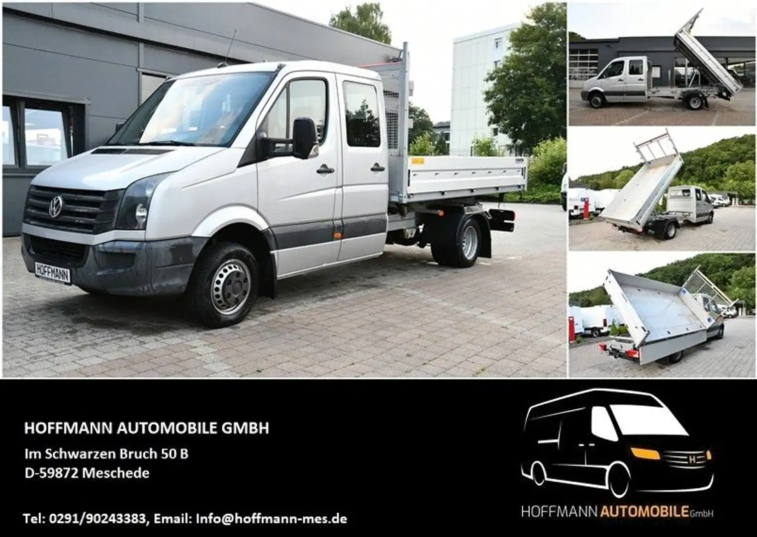 Volkswagen Crafter 35 Doka Dreiseiten Kipper TDI RWD Stříbrná - 1