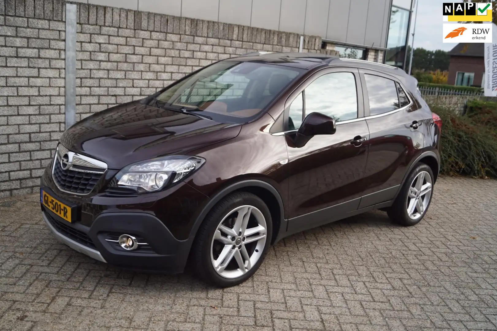 Opel Mokka 1.4 T Cosmo Leder Sportst Stoel/Stuurverw Navi Cam Bruin - 1