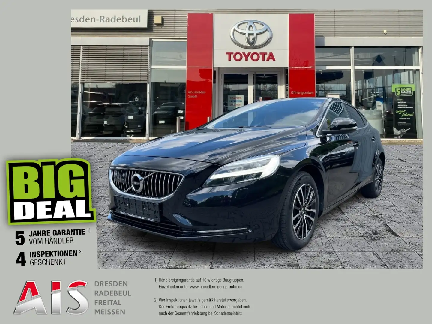 Volvo V40 T2 1.5 Inscription Navi*KAM*SHZ*DAB Zwart - 1