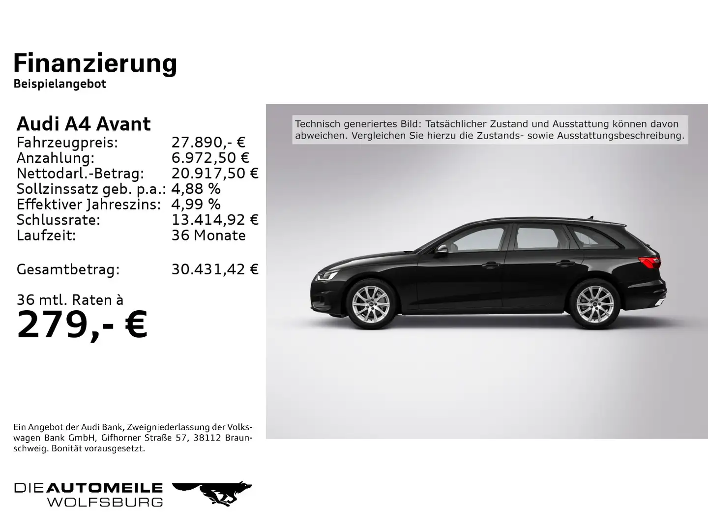 Audi A4 40 TDI S-tronic quattro Tempo/Einparkhi Noir - 2